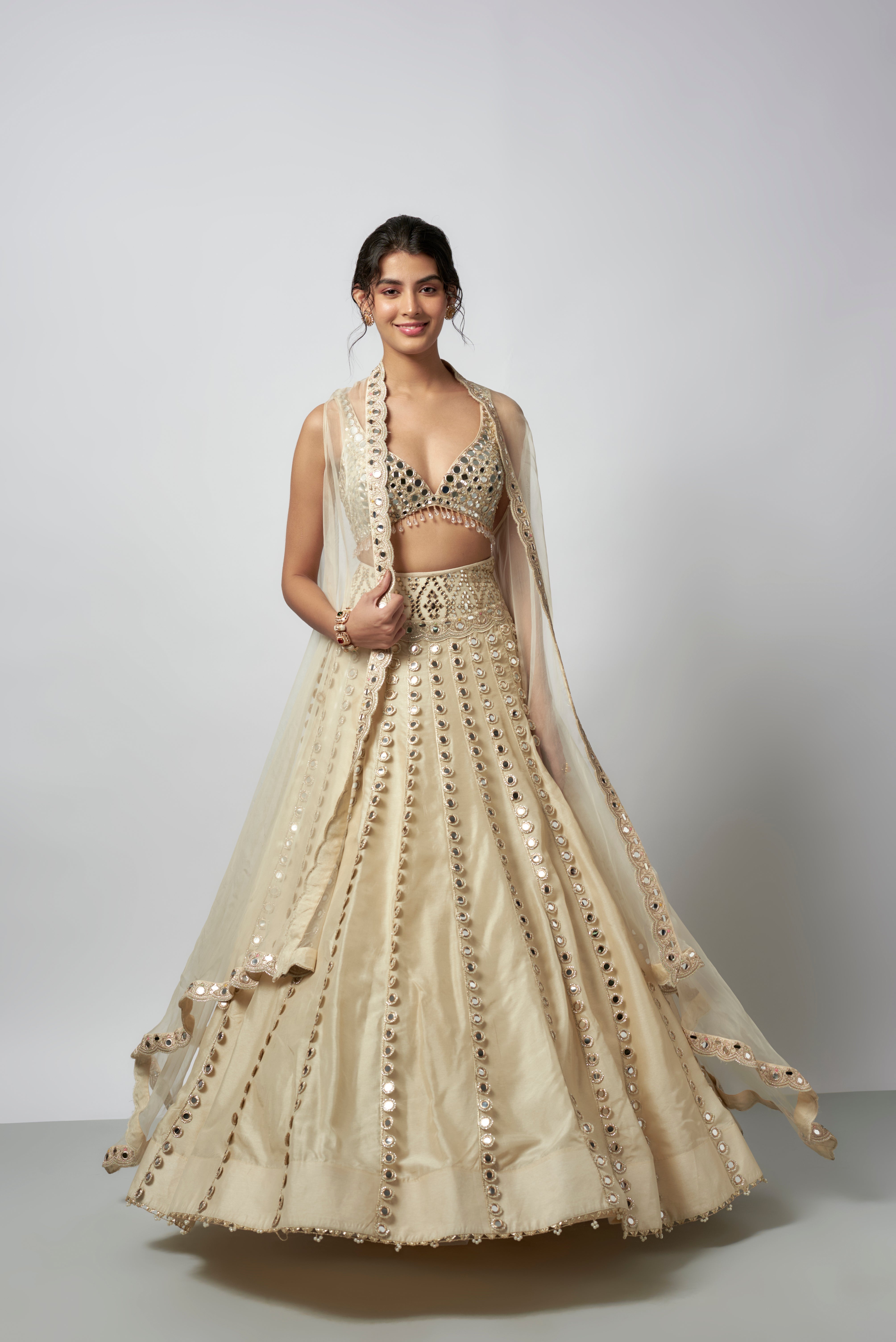 Nargis Fakri In Shravani Lehenga Set