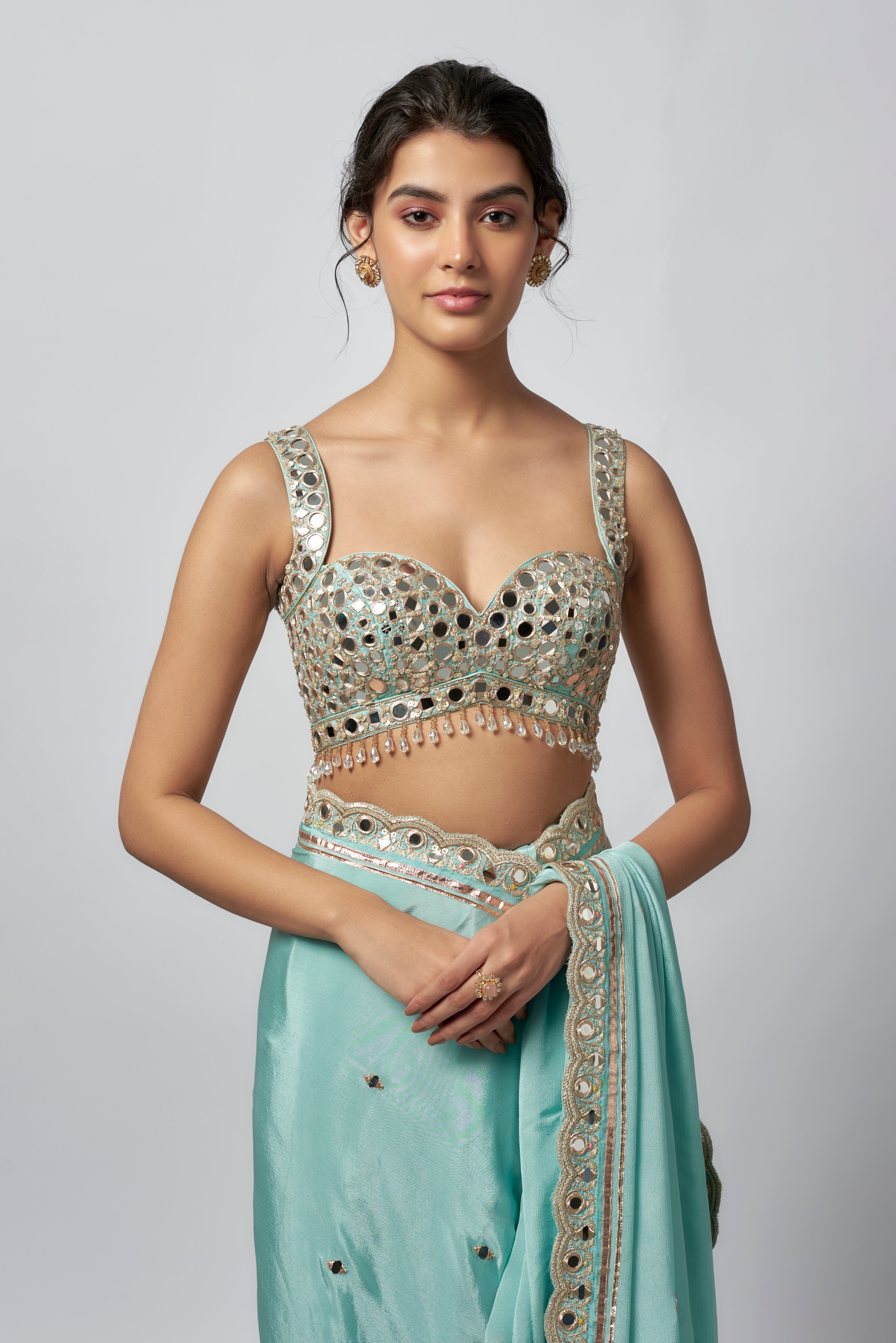 Nisha Aggarwal In Anusha Saree Set