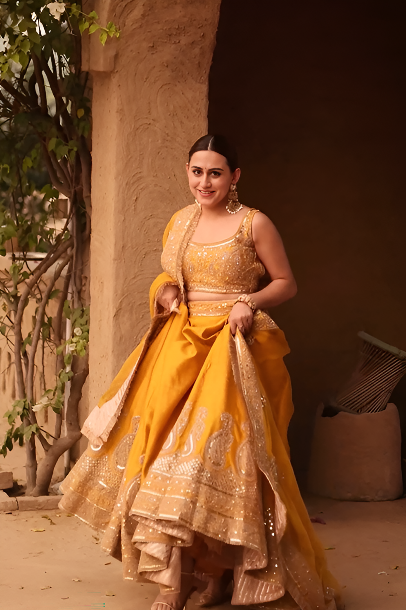 Kashish Dadhwal In Amna - Glaze Mustard