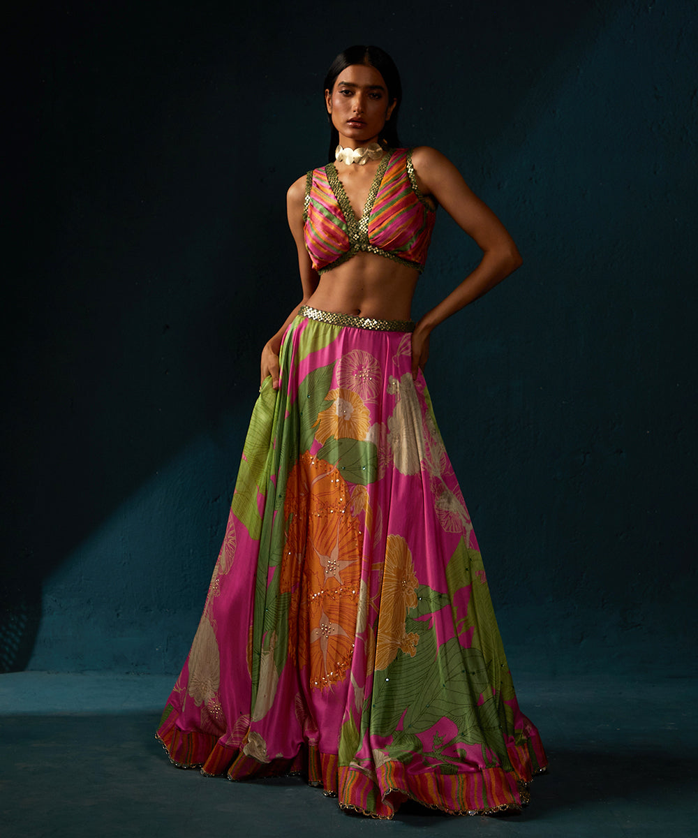 Fuschia Pink Lehenga Set