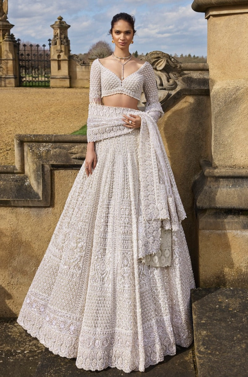 Nude Pearl Lehenga Set