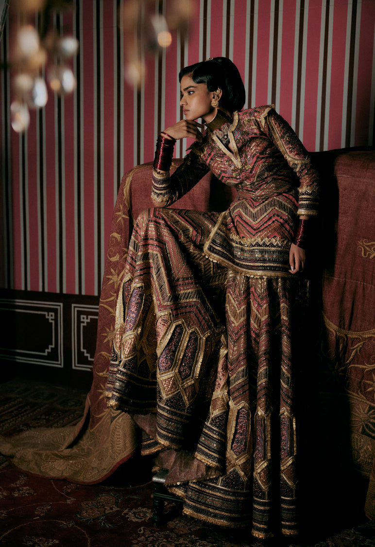 Rose And Hazel Sharara Set