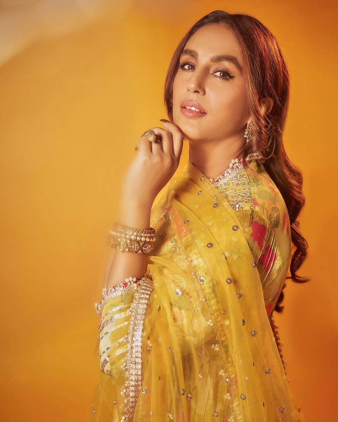 Huma Qureshi Ag With Palazzo Set