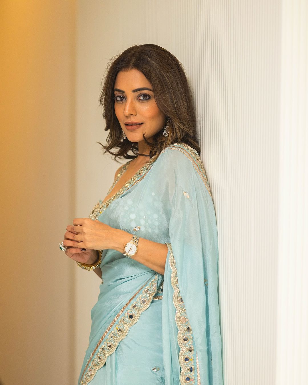 Nisha Aggarwal In Anusha Saree Set