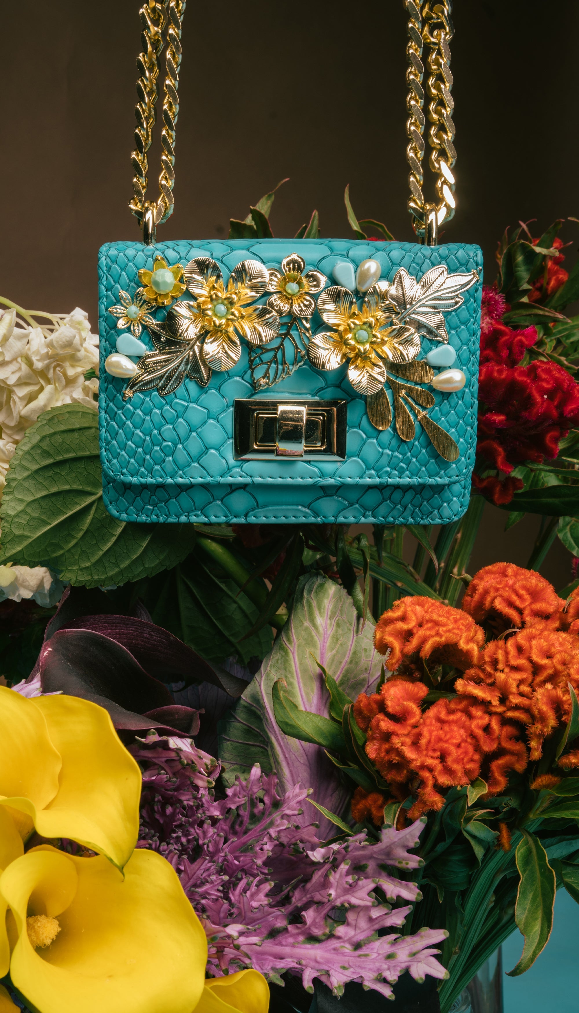 Cerulean Blue Mini Crossbody