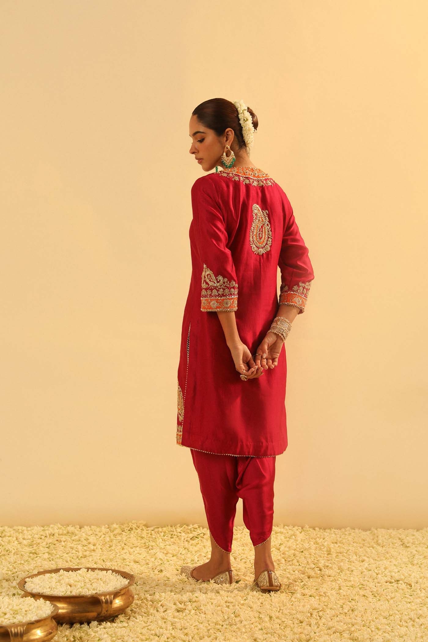 Anjum - Short Kurta With Dhoti