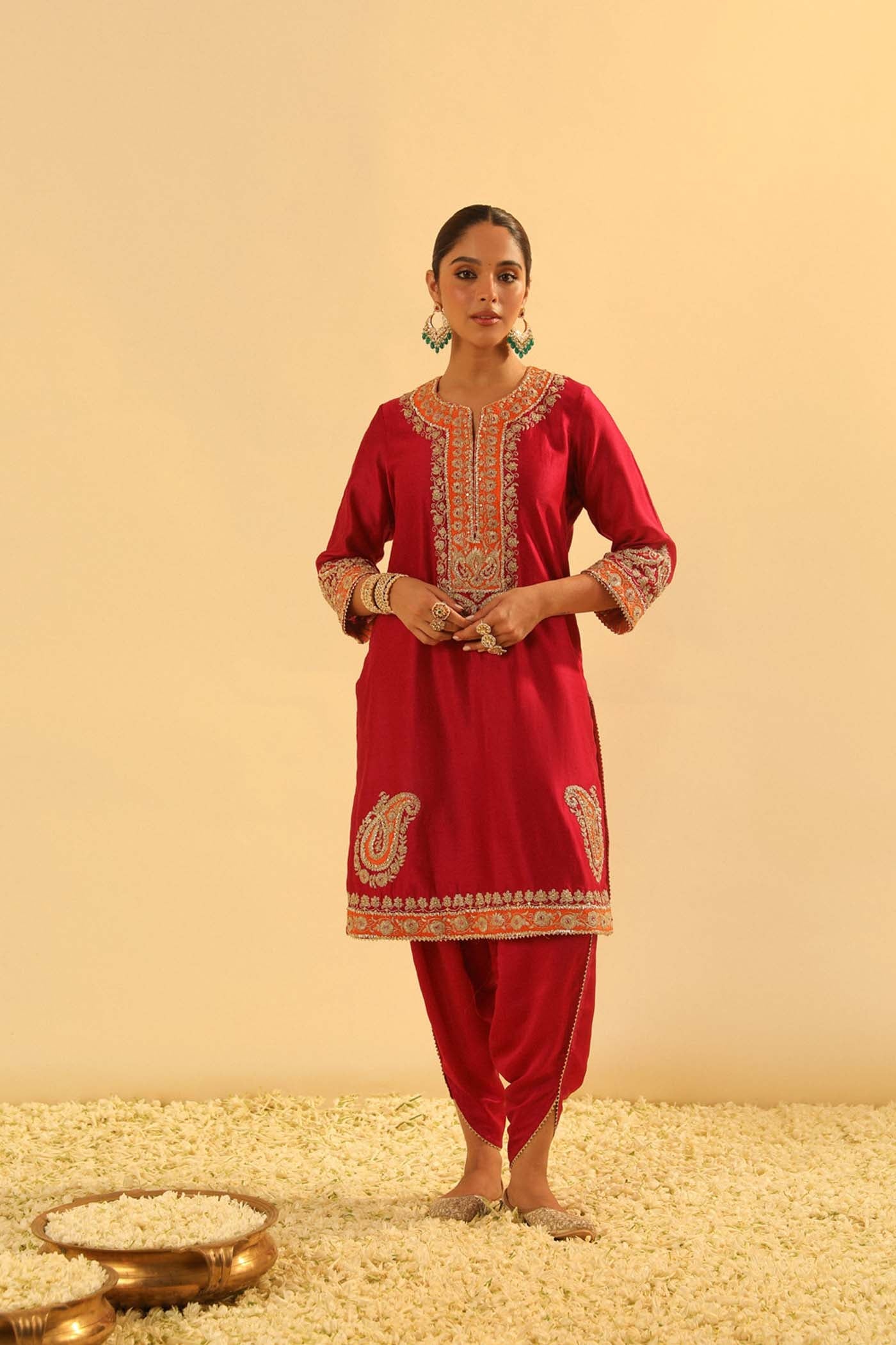 Anjum - Short Kurta With Dhoti
