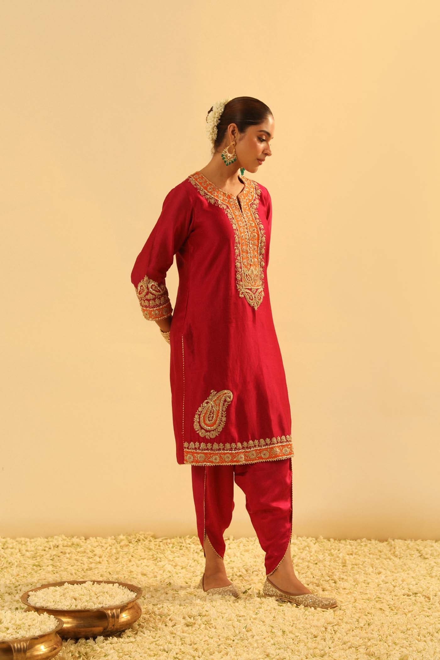 Anjum - Short Kurta With Dhoti