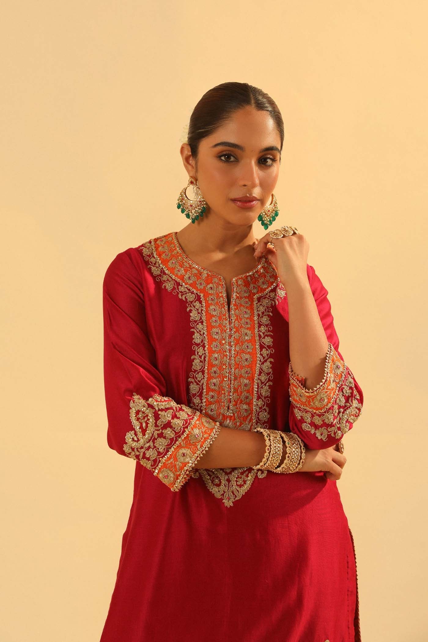 Anjum - Short Kurta With Dhoti