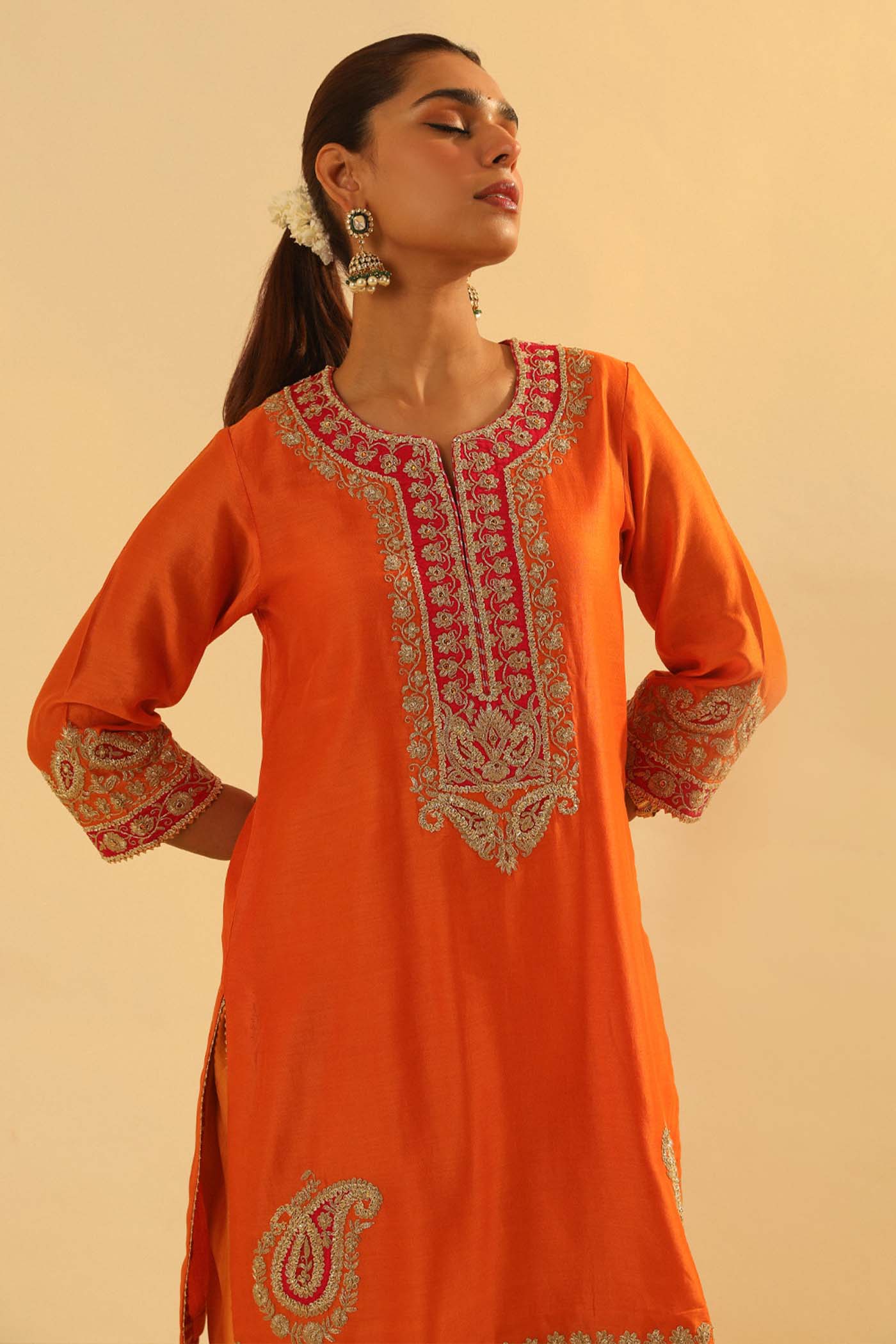 Anjum - Short Kurta With Dhoti