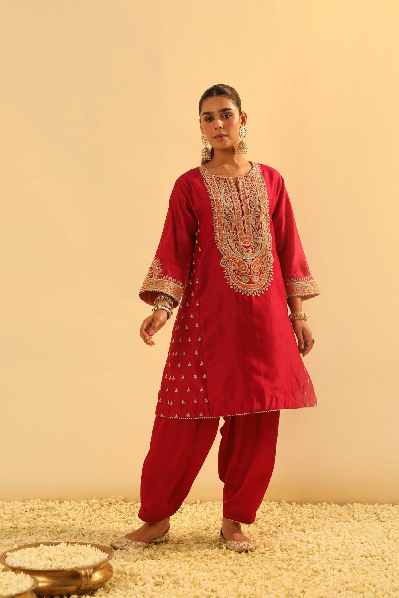 Falisha - Short Kalidaar Choga With Salwar