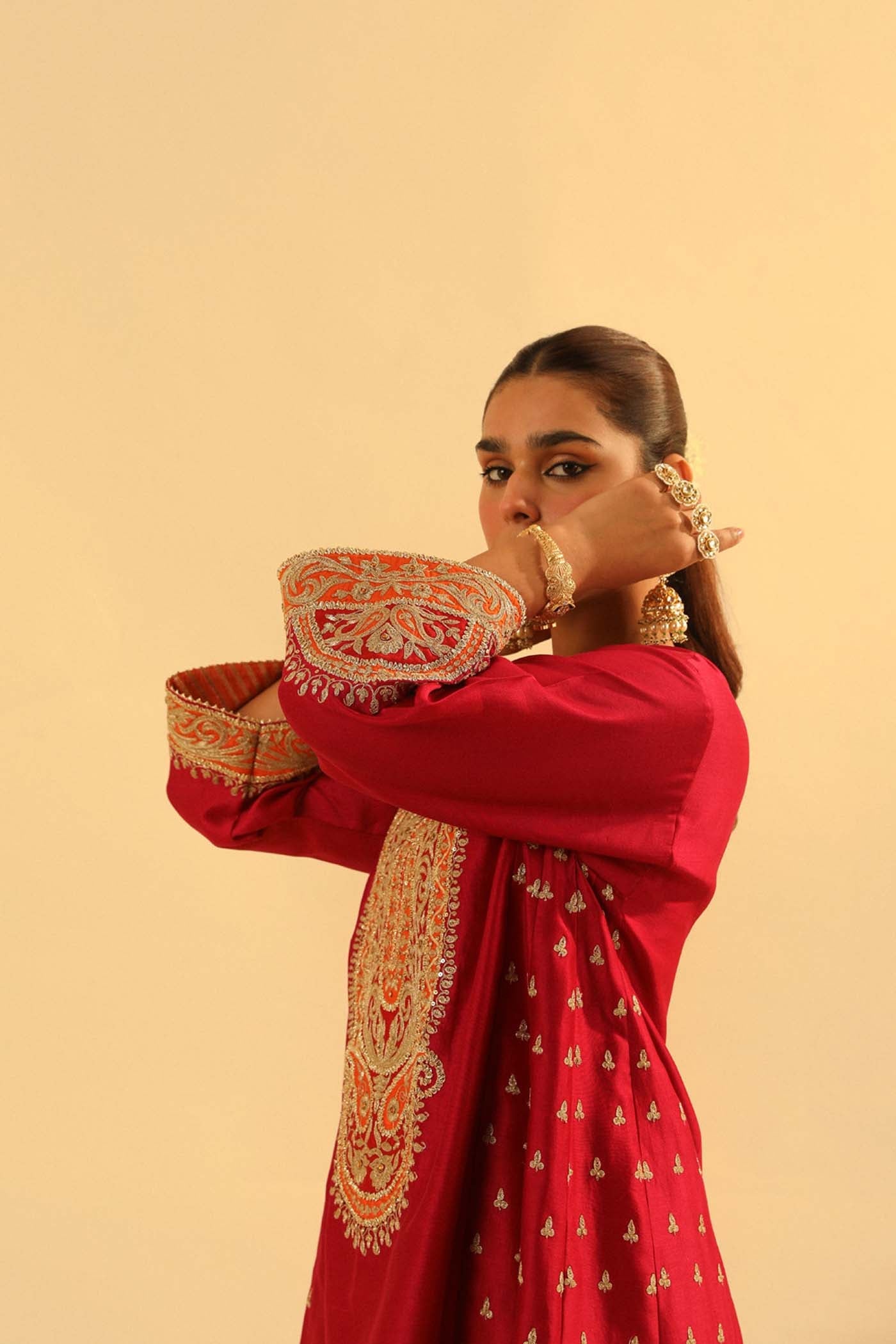 Falisha - Short Kalidaar Choga With Salwar