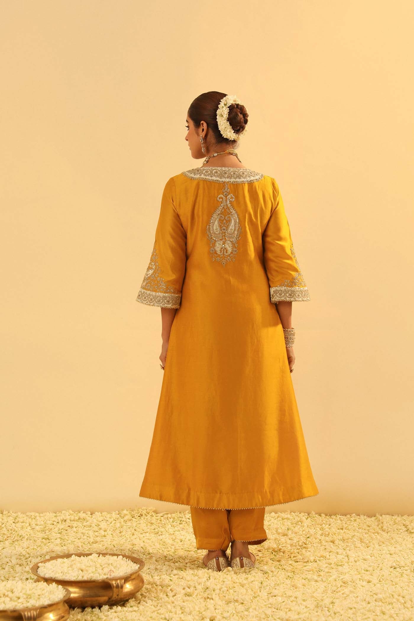 Shazana - Long A-Line Choga With Salwar