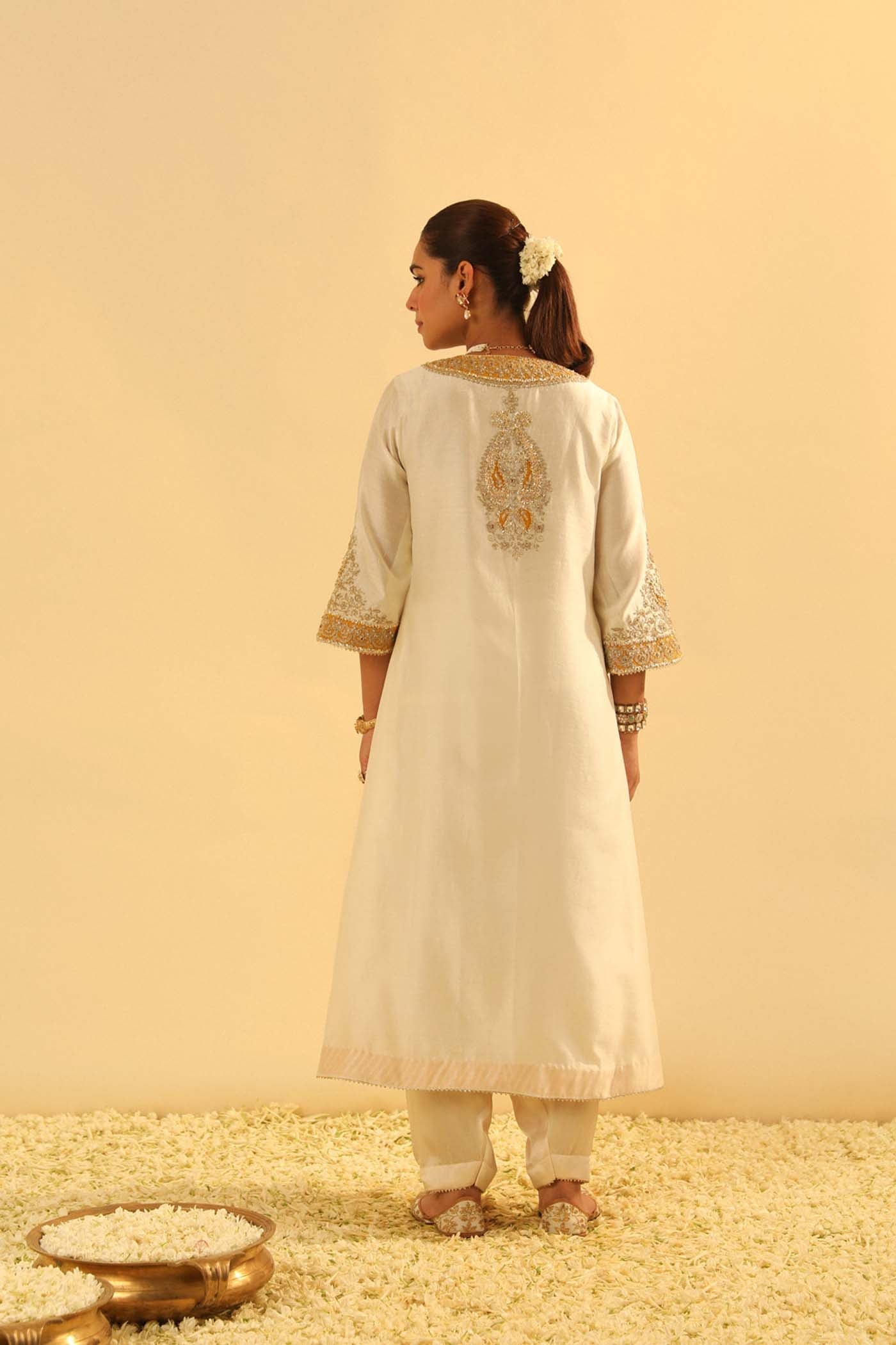 Shazana - Long A-Line Choga With Salwar