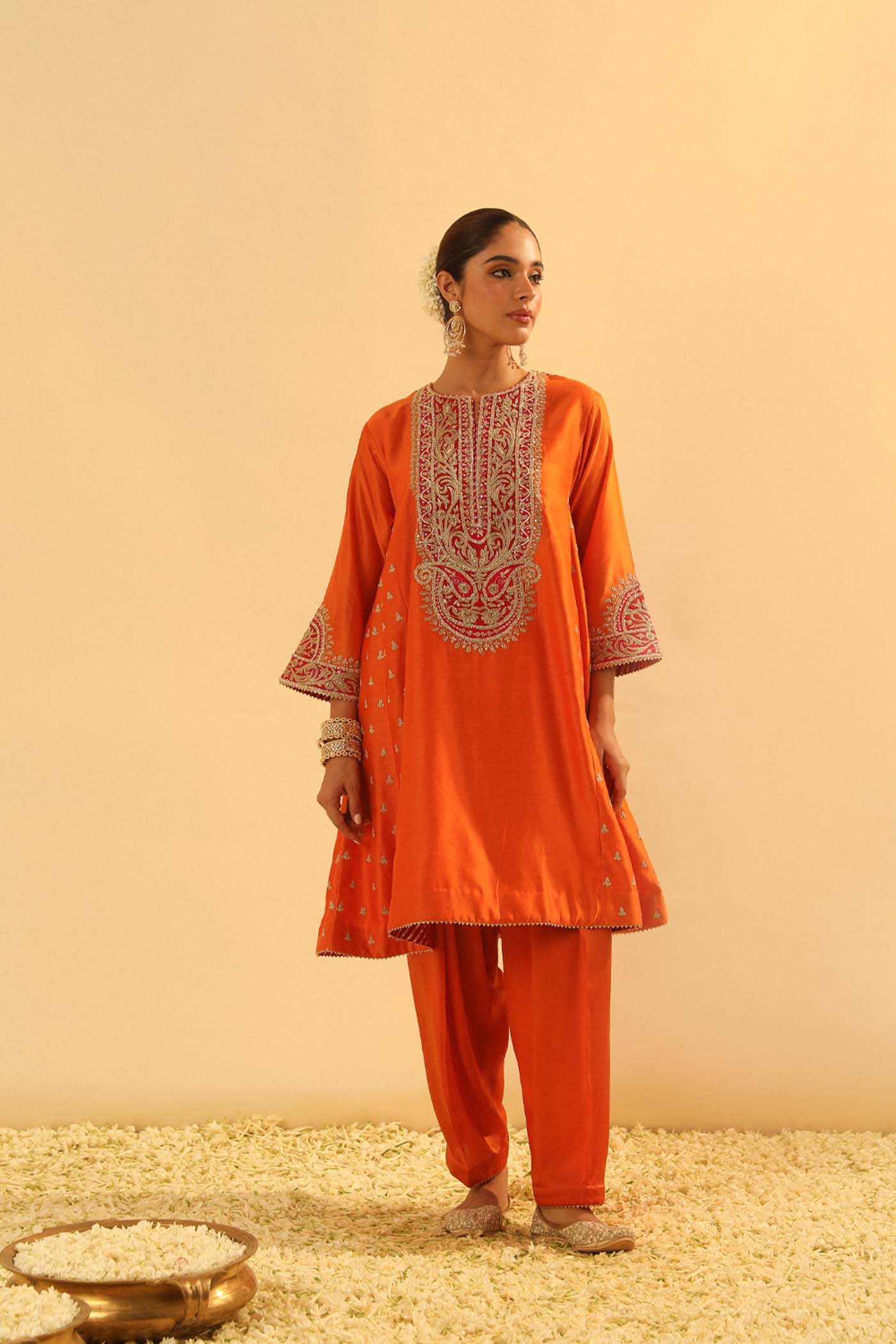 Falisha - Short Kalidaar Choga With Salwar