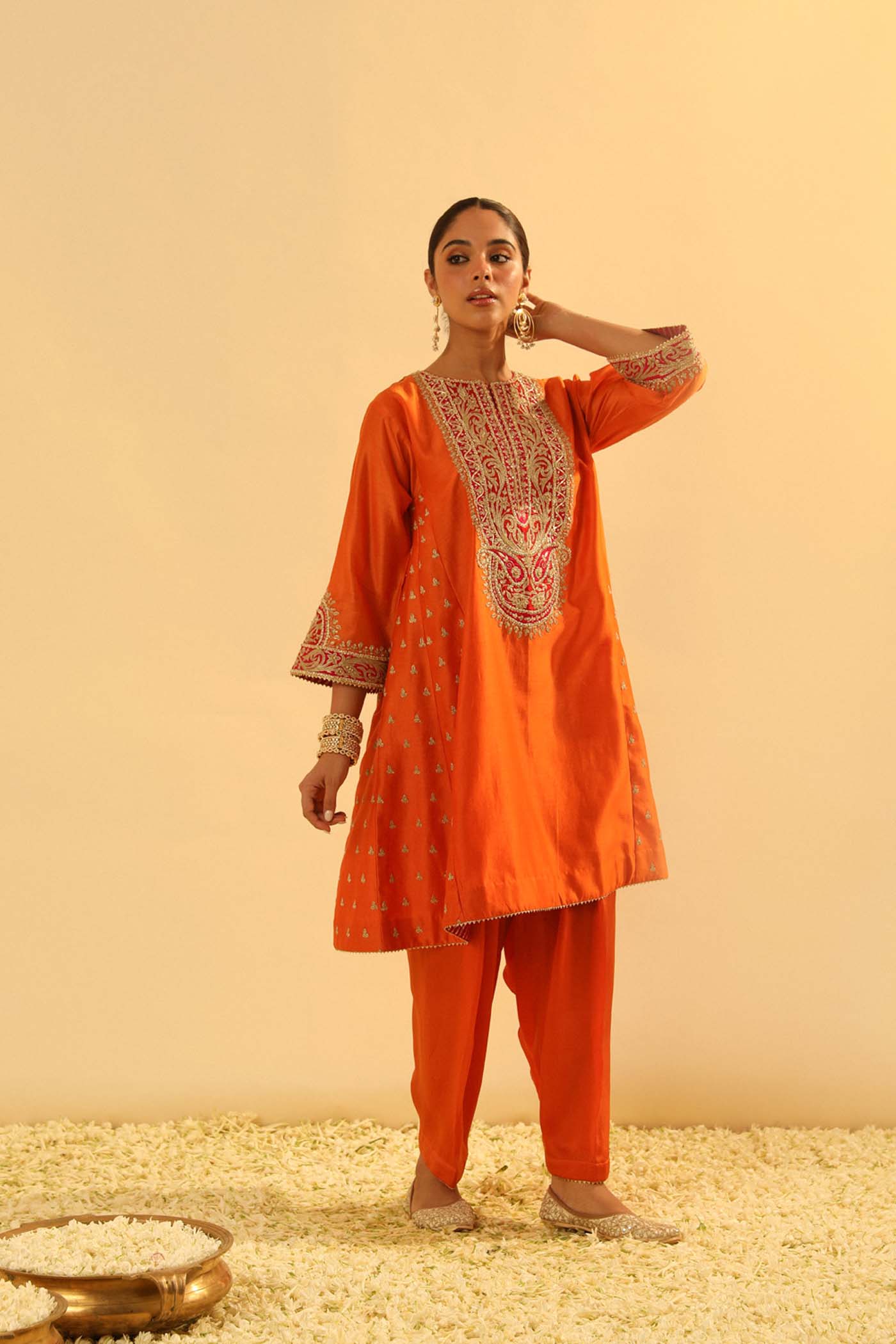 Falisha - Short Kalidaar Choga With Salwar