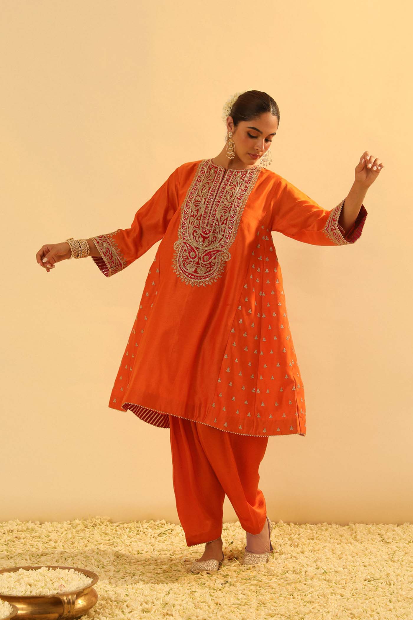 Falisha - Short Kalidaar Choga With Salwar