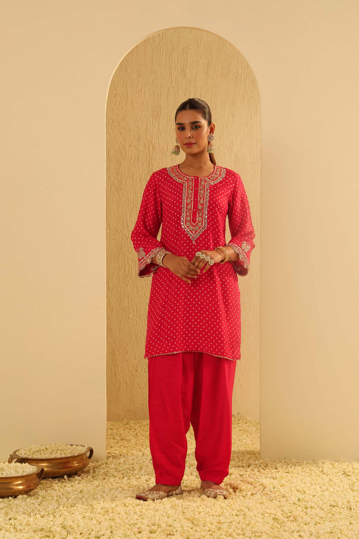 Asma - Short Kurta With Salwar