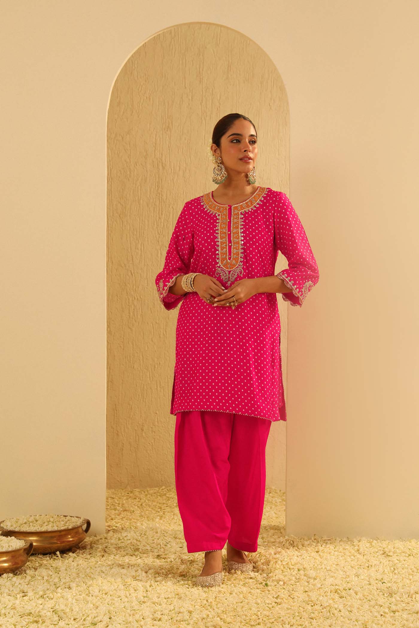 Noora - Short Kurta With Salwar