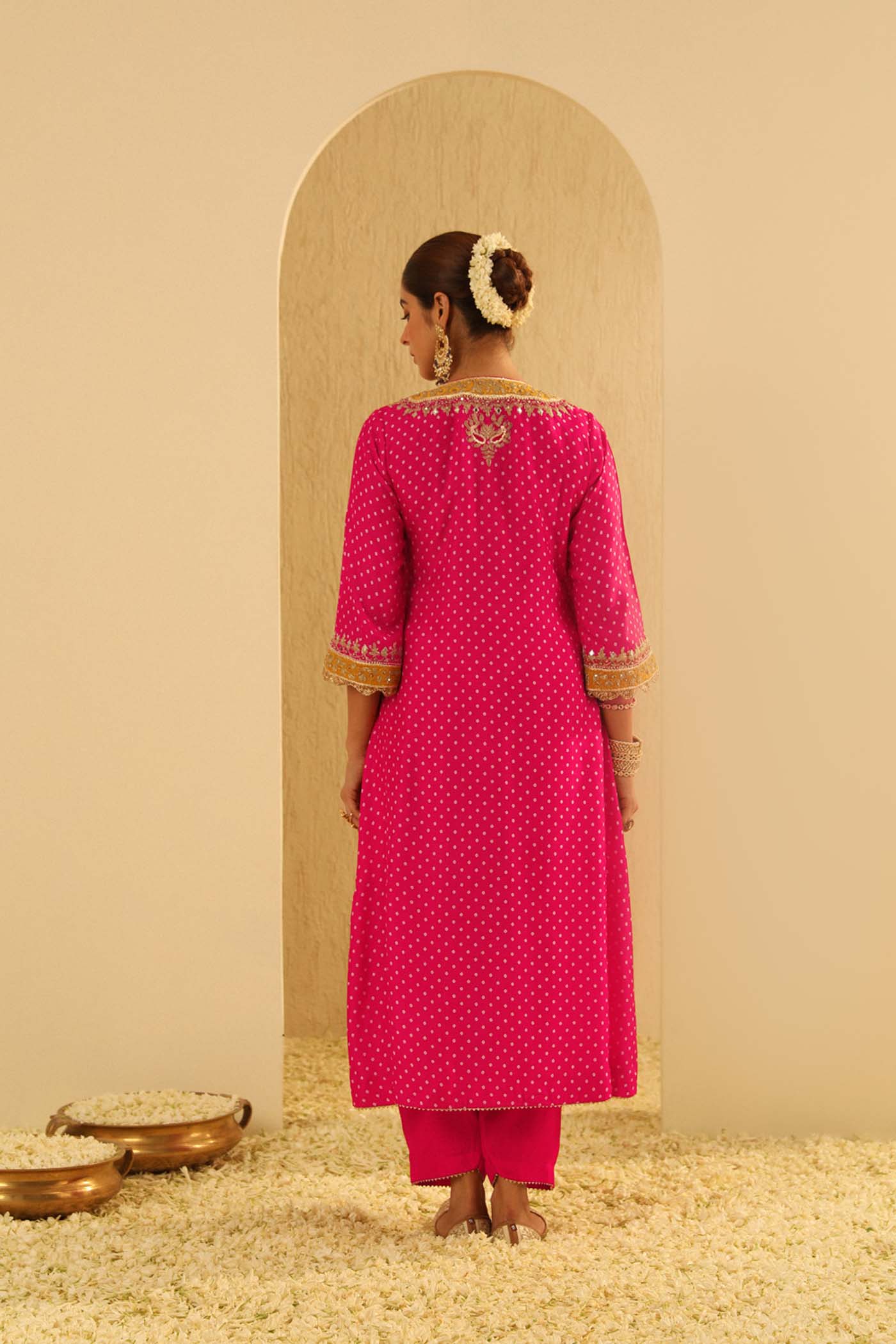 Siara - Long A-Line Choga With Salwar