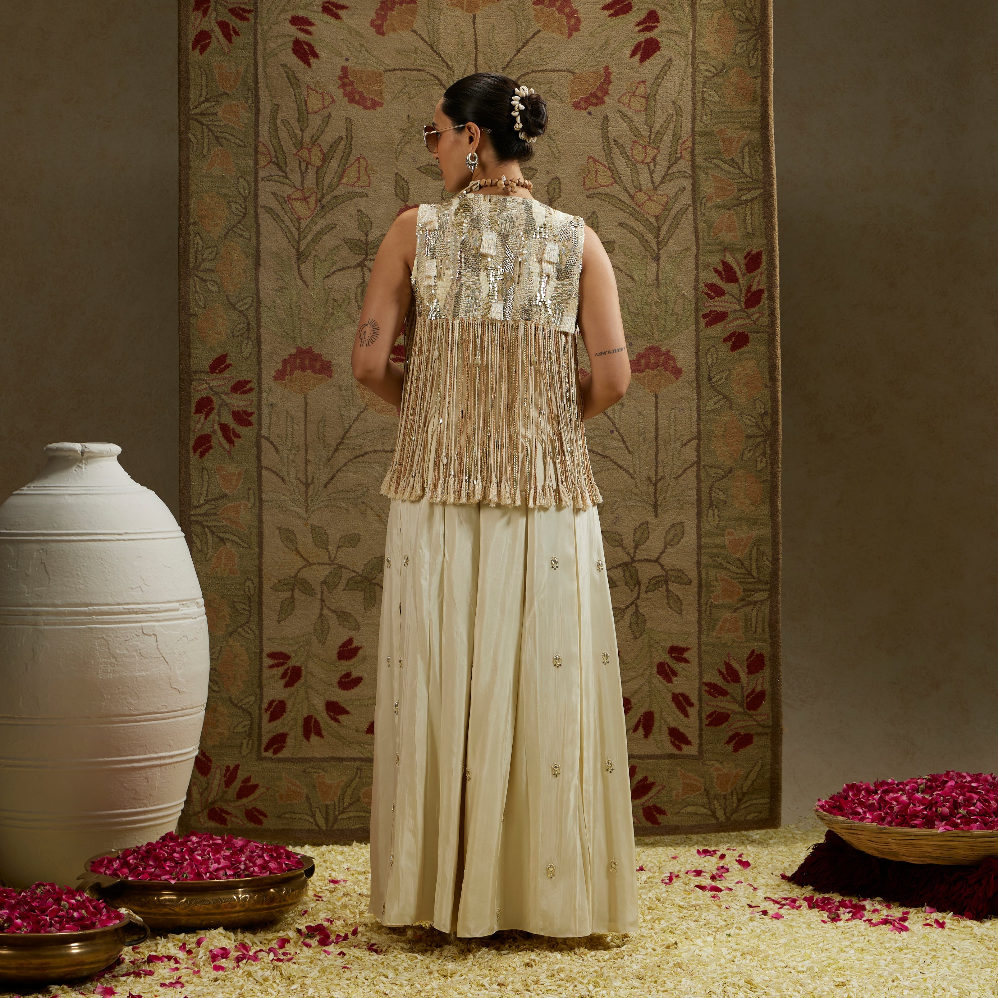 Magnolia Threadwork Fringe Jacket
