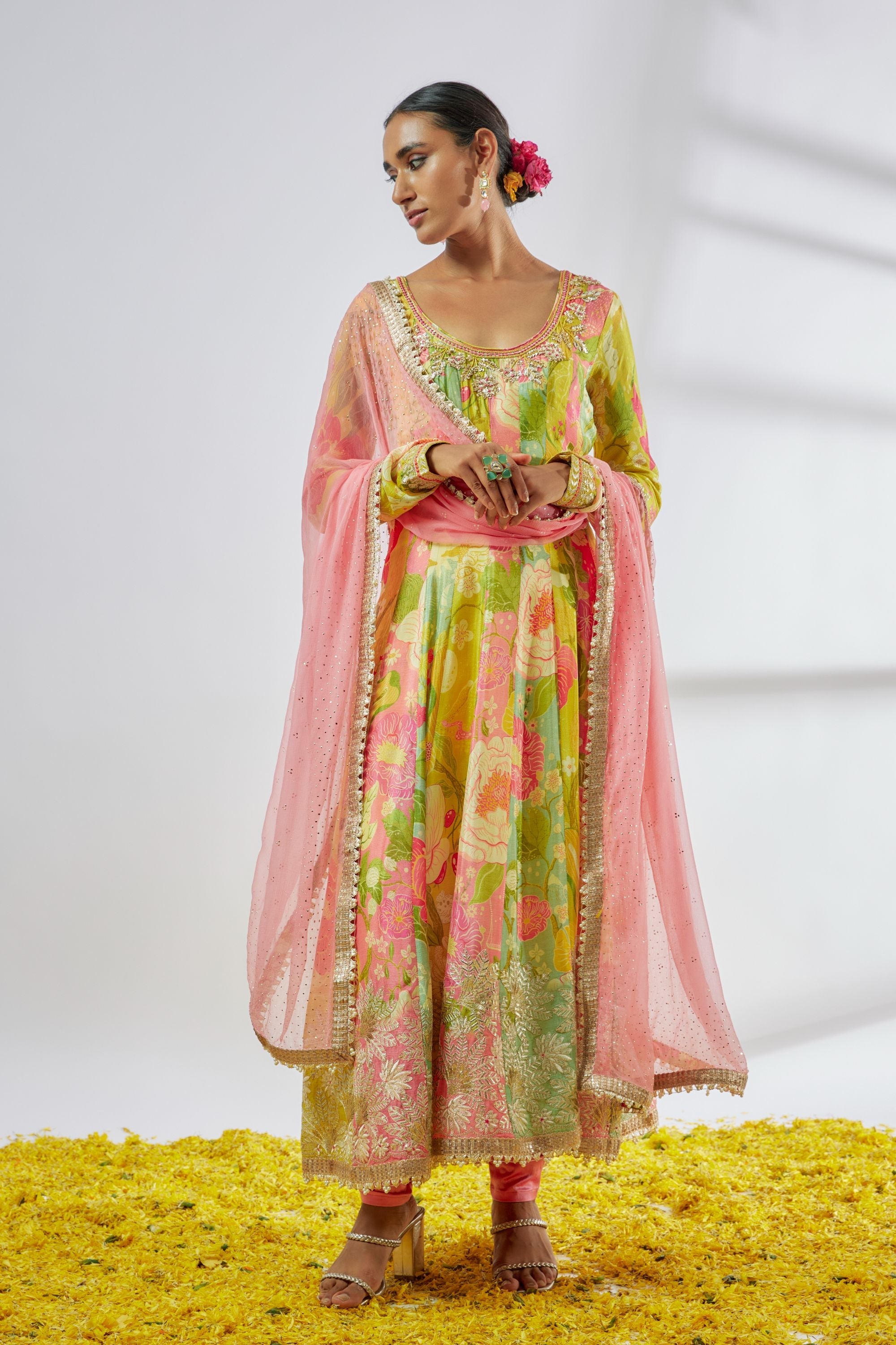 Hebah Patel In Deepti Anarkali Set