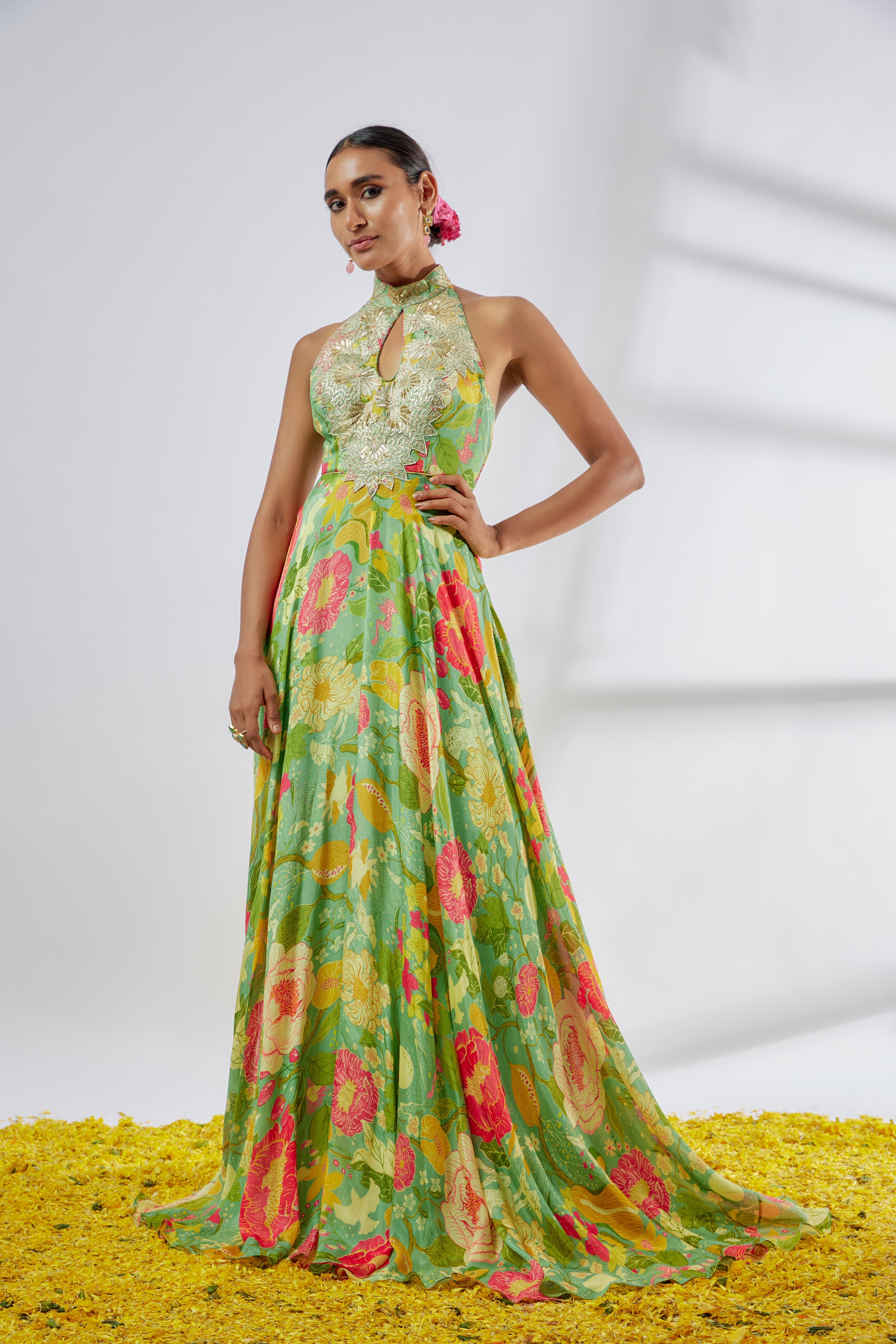 Luna Gown Mint Green