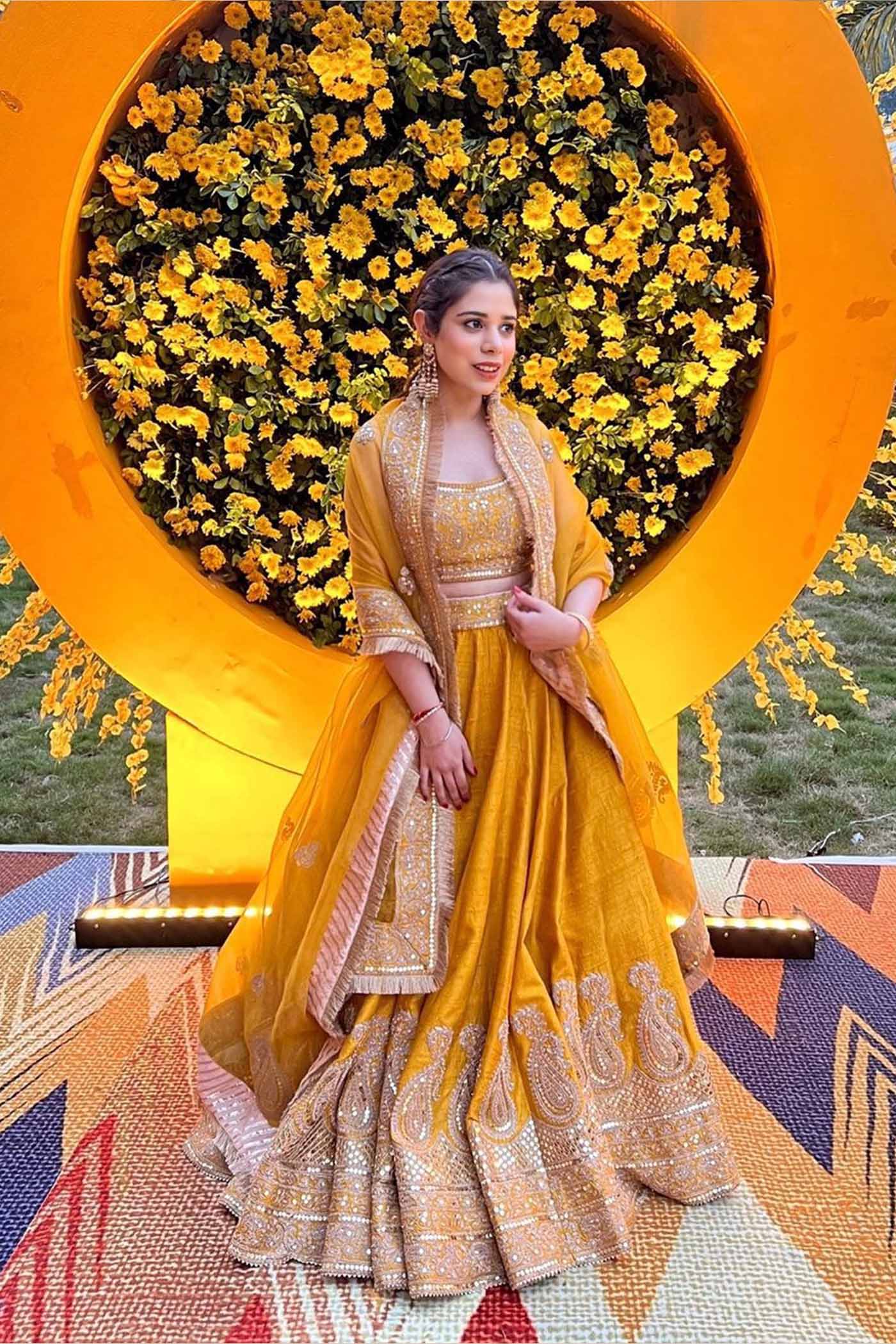 Tarini Bhatia In Amna - Glaze Mustard