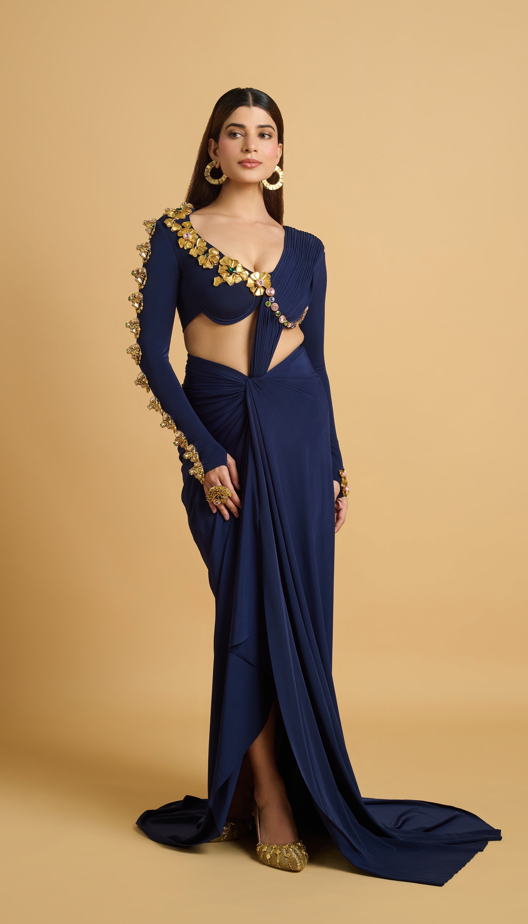 Starlight Night Saree