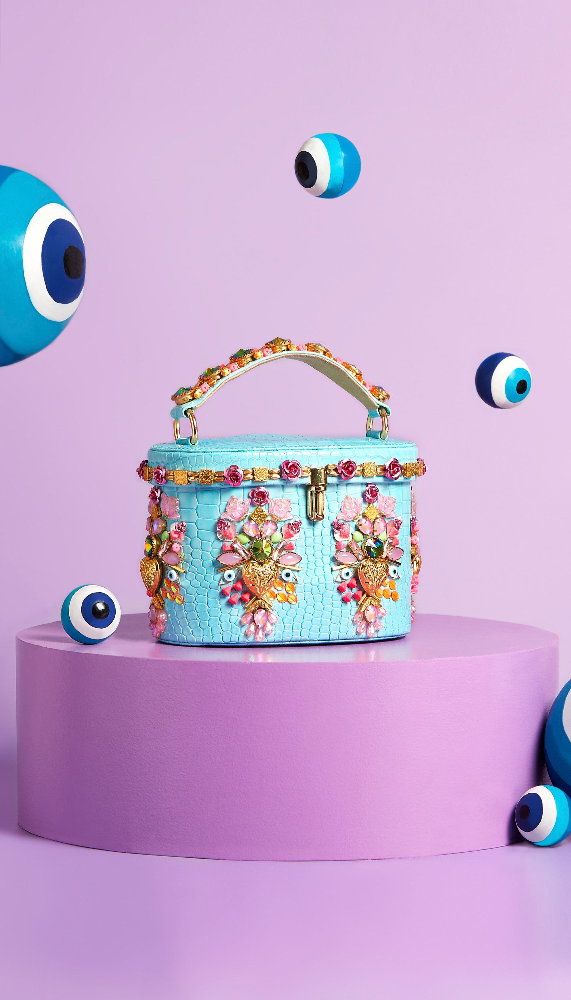 Ice Blue Binocular Bag