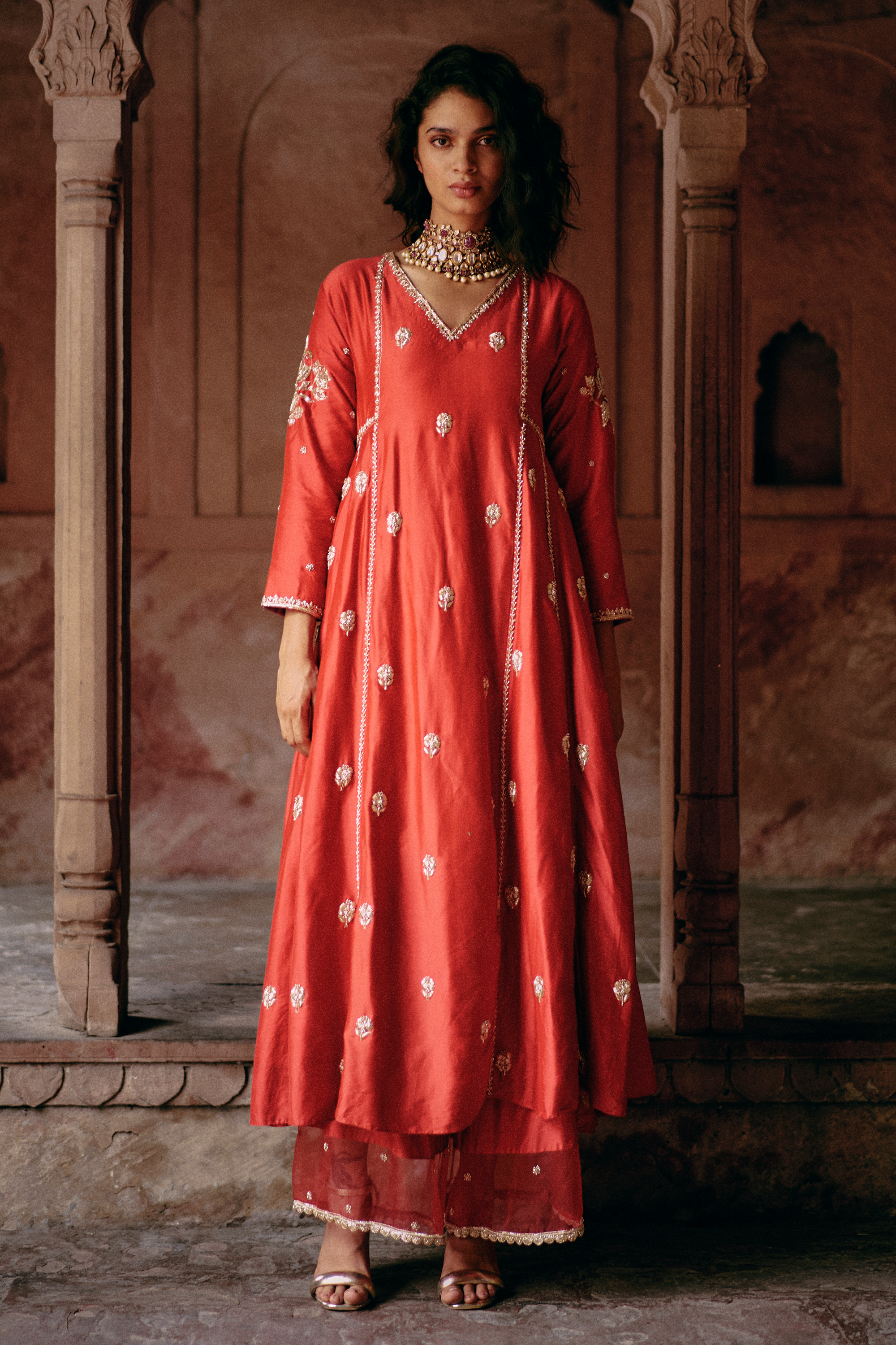 Ezra Anarkali Set