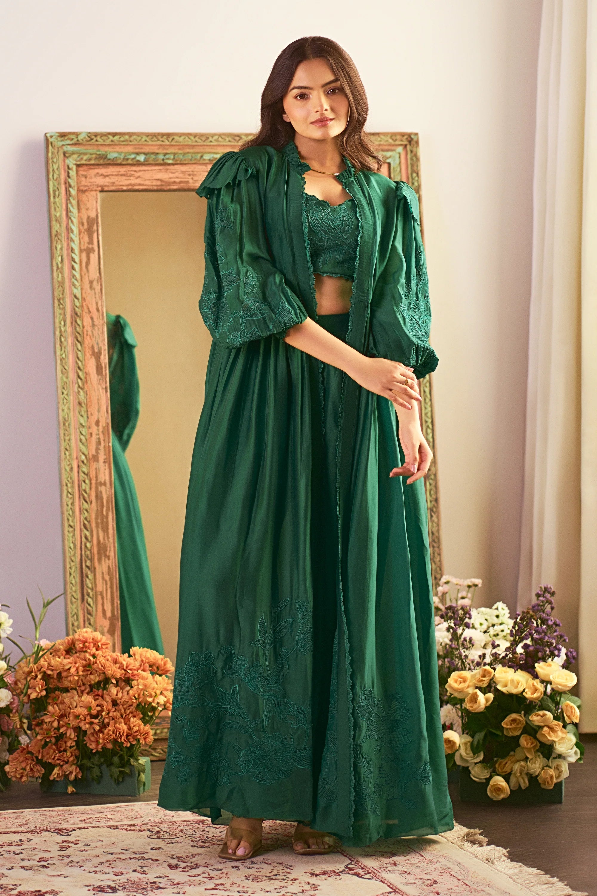 Anastasia Jacket Set – Green