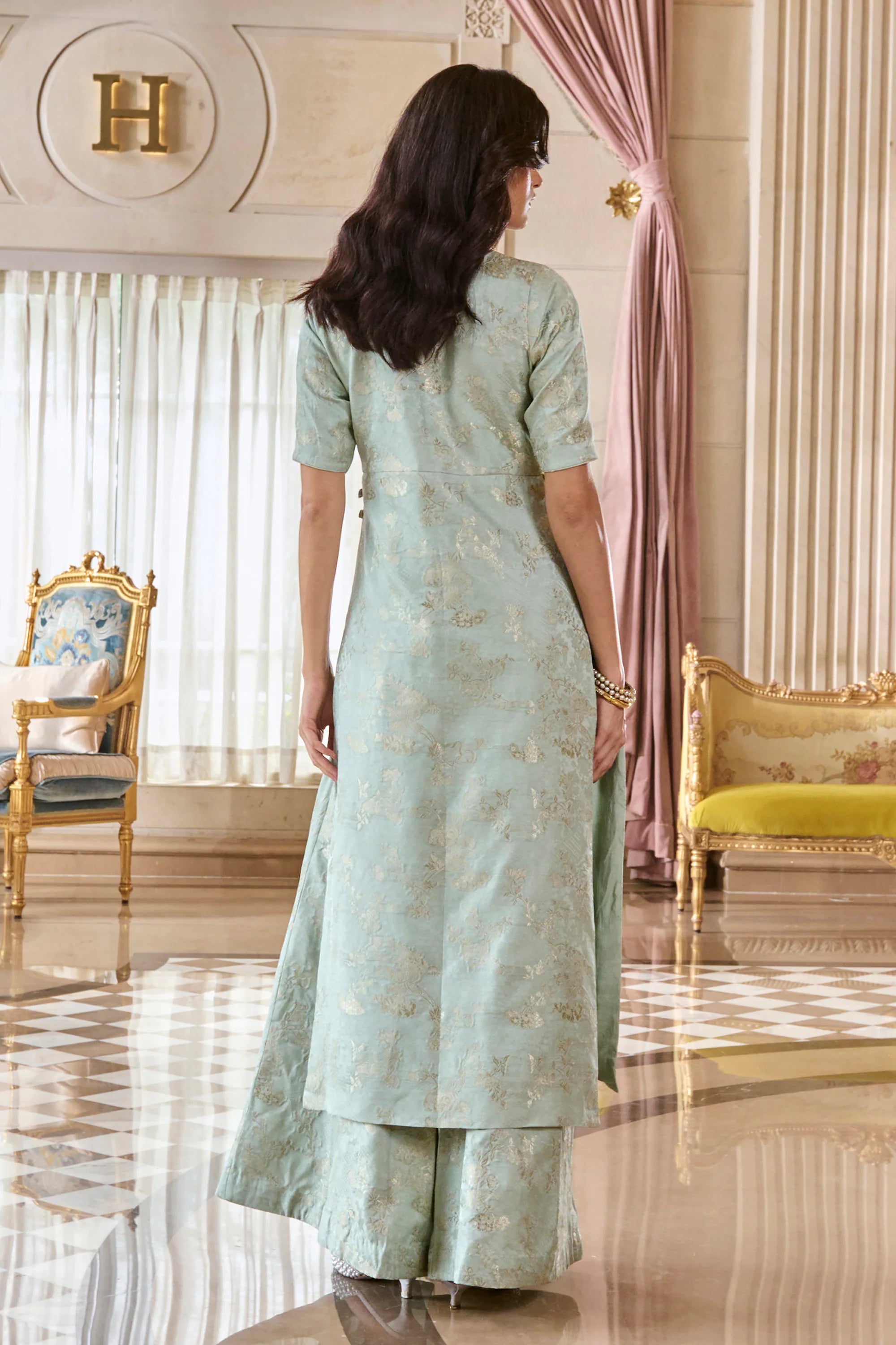 Chiara Kurta Set – Blue
