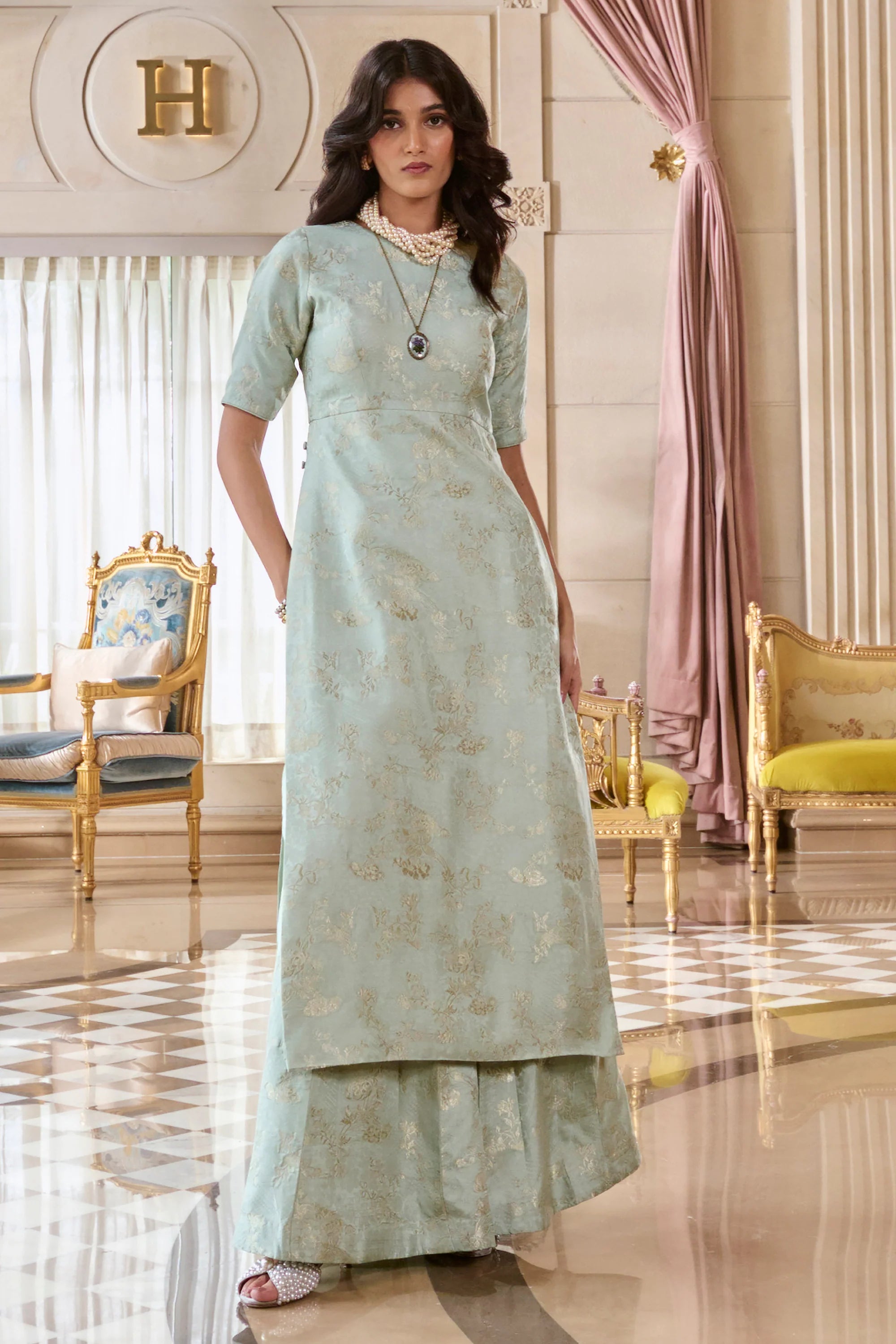 Chiara Kurta Set – Blue