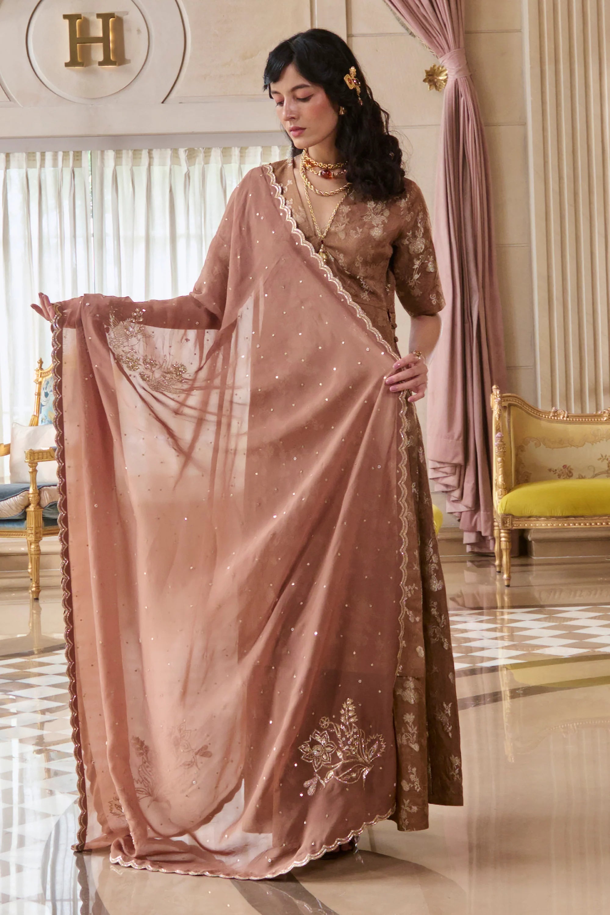 Chiara Kurta Set – Mocha