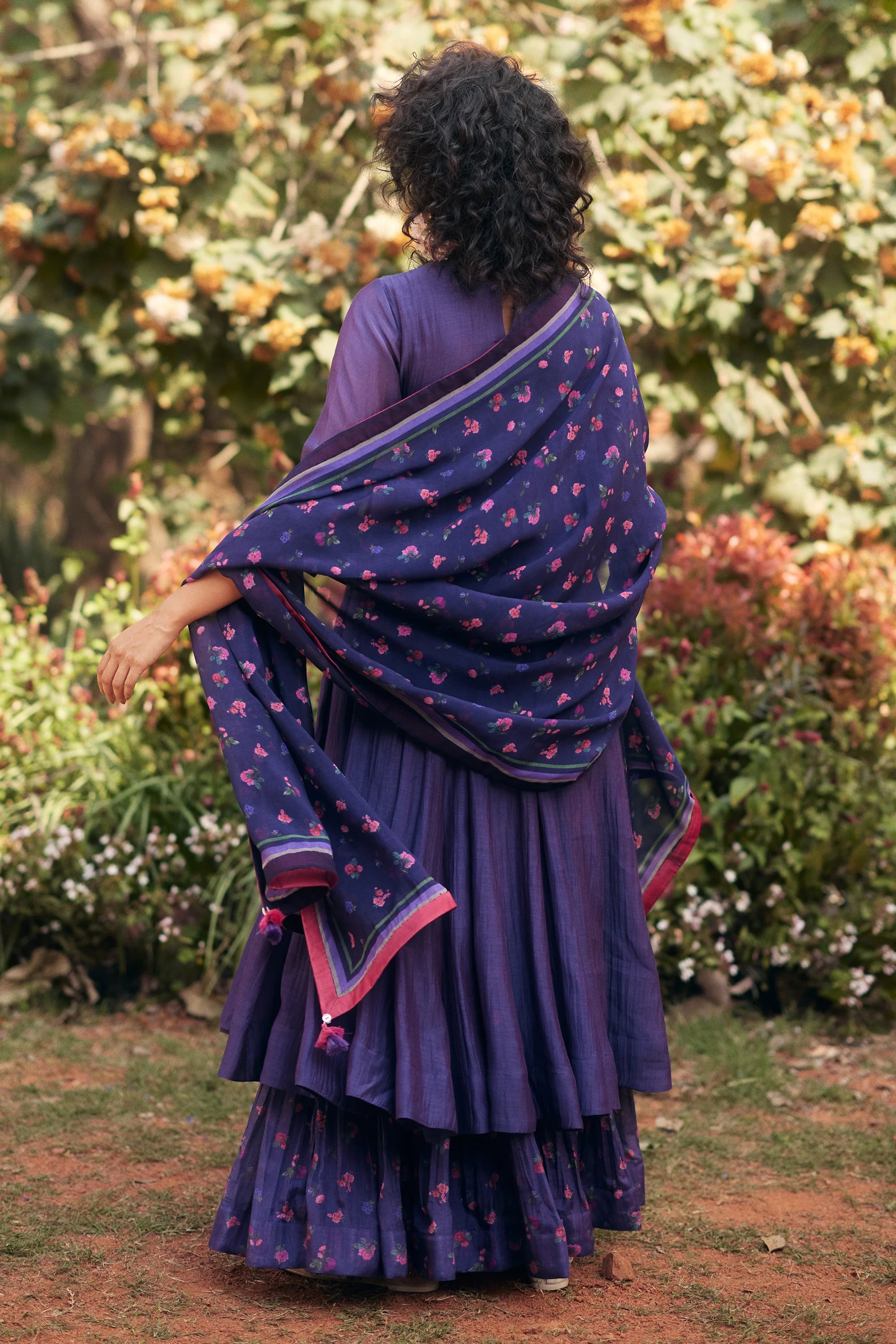 Laurel Anarkali Set – Grape