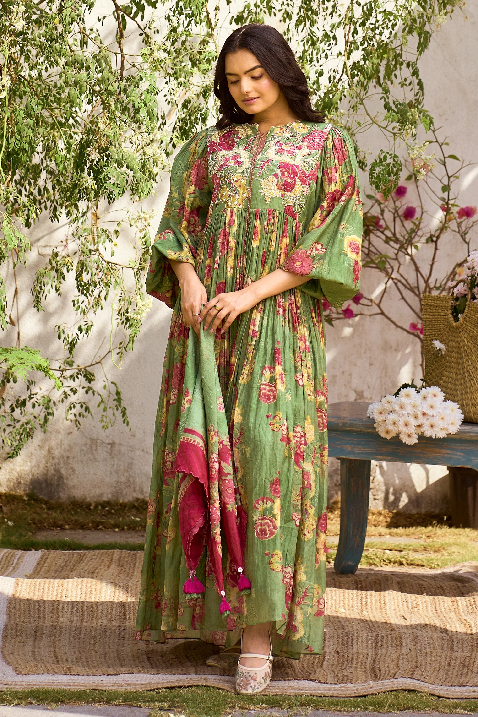 Lucy Maxi Set – Avocado Green