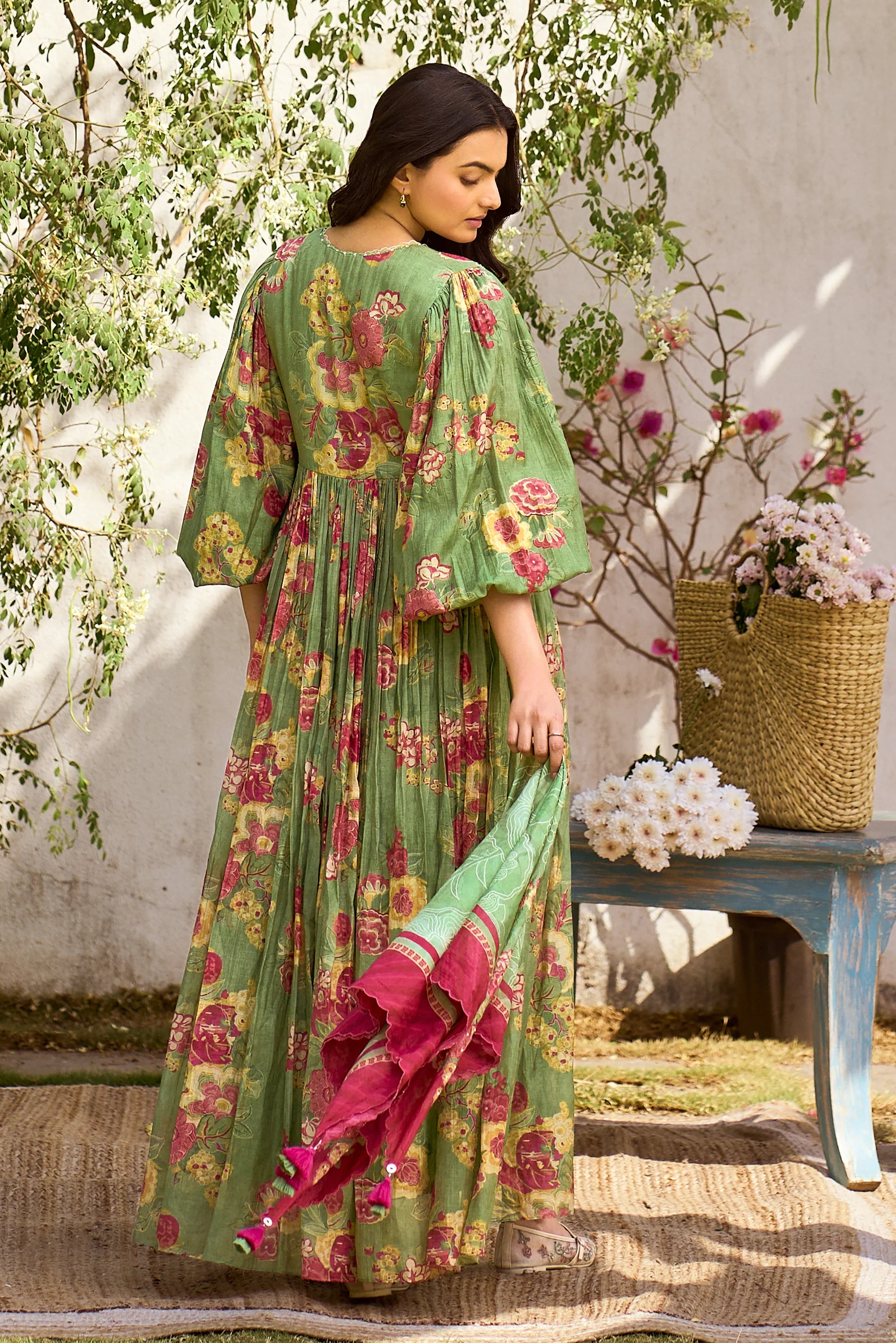 Lucy Maxi Set – Avocado Green