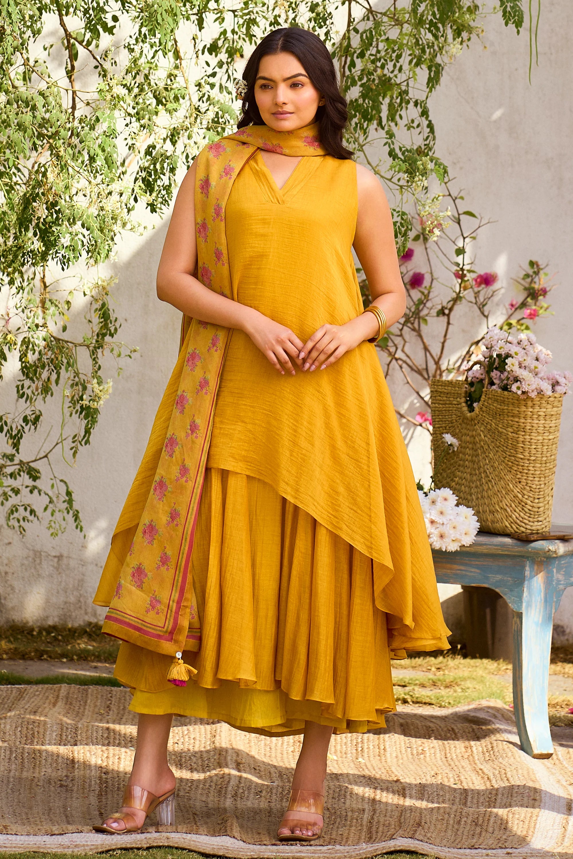 Peyton Kurta Set – Yellow