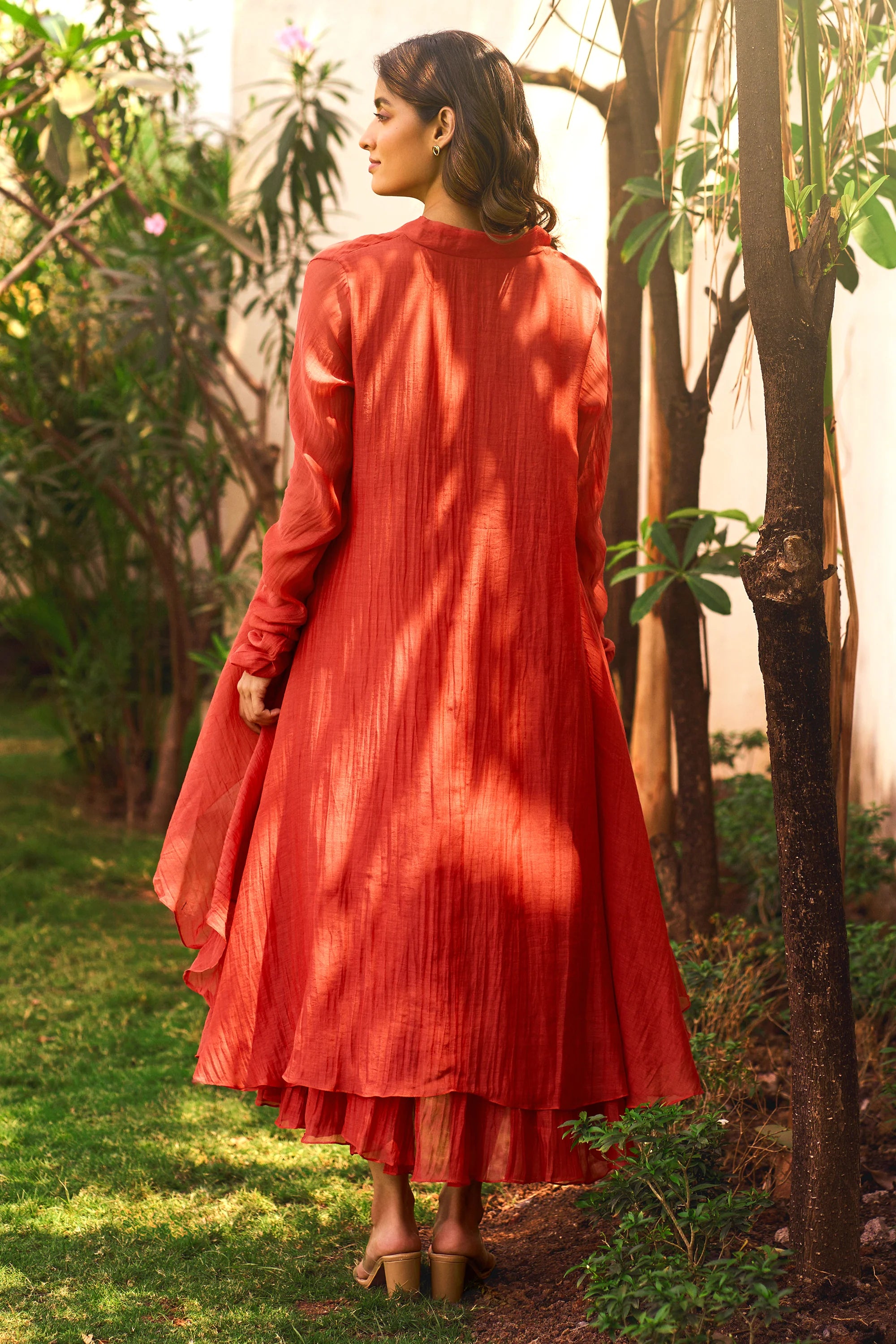 Peyton Kurta Set – Vermillion