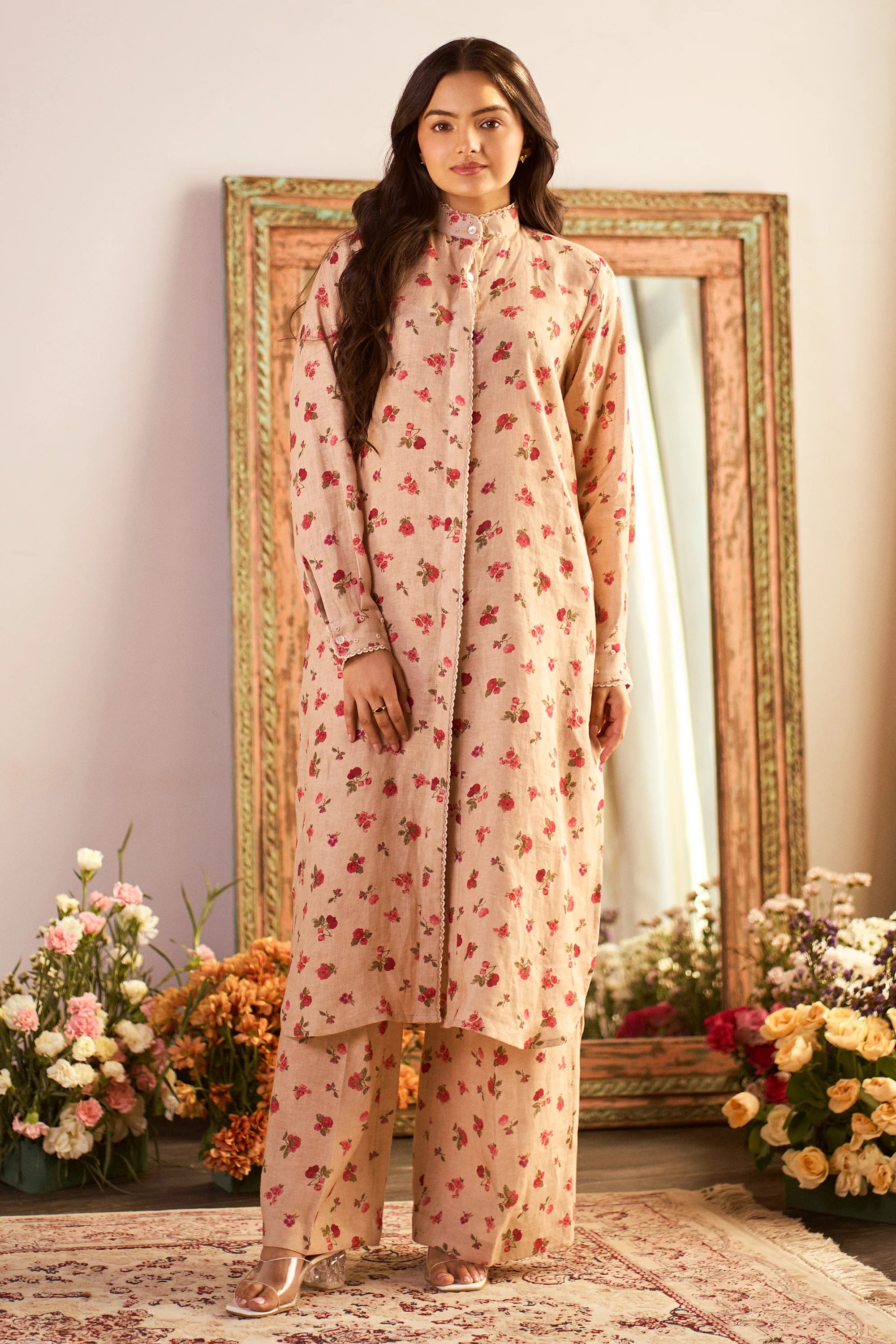 Theodora Kurta Set – Sand
