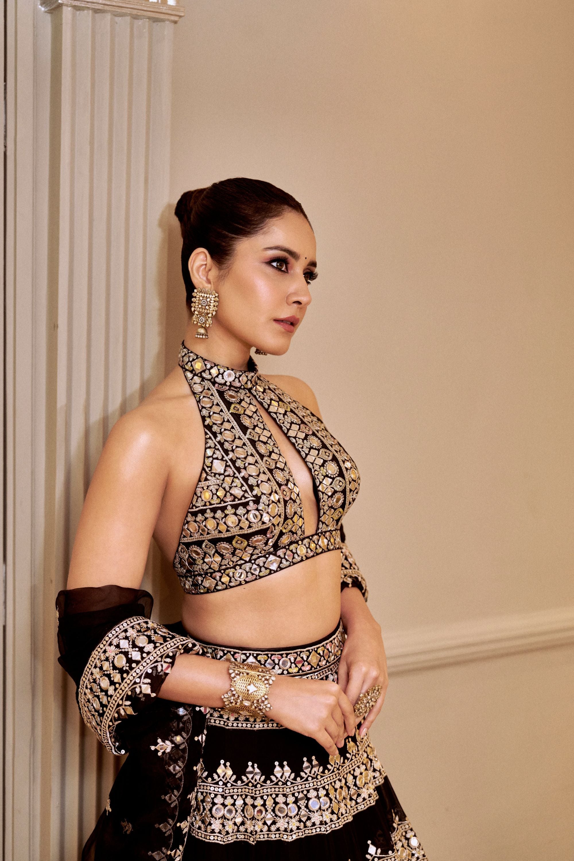Rashi Khanna In Farheen Lehenga Set