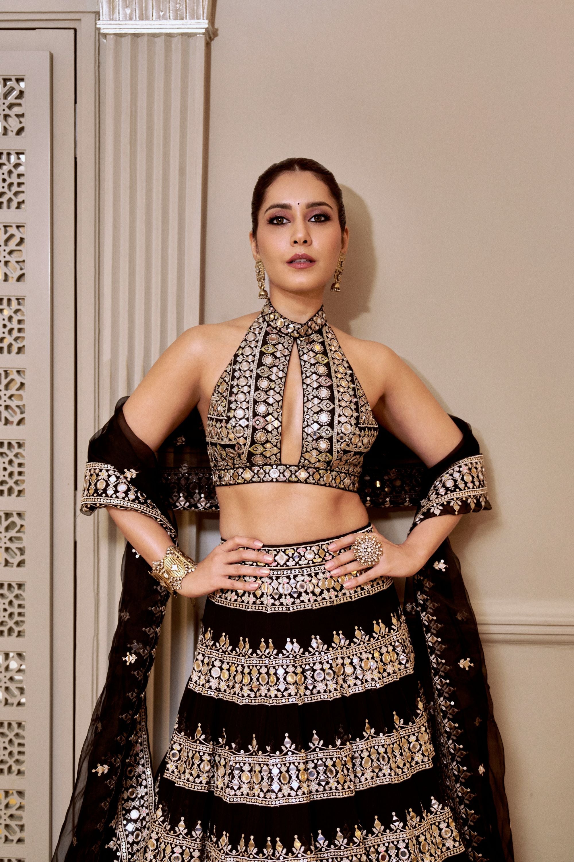 Rashi Khanna In Farheen Lehenga Set