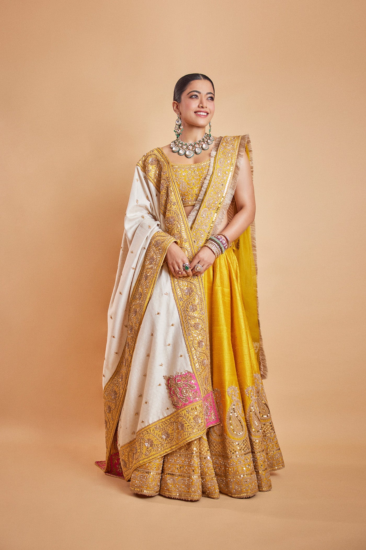 Rashmika Mandanna In Amna - Glaze Mustard