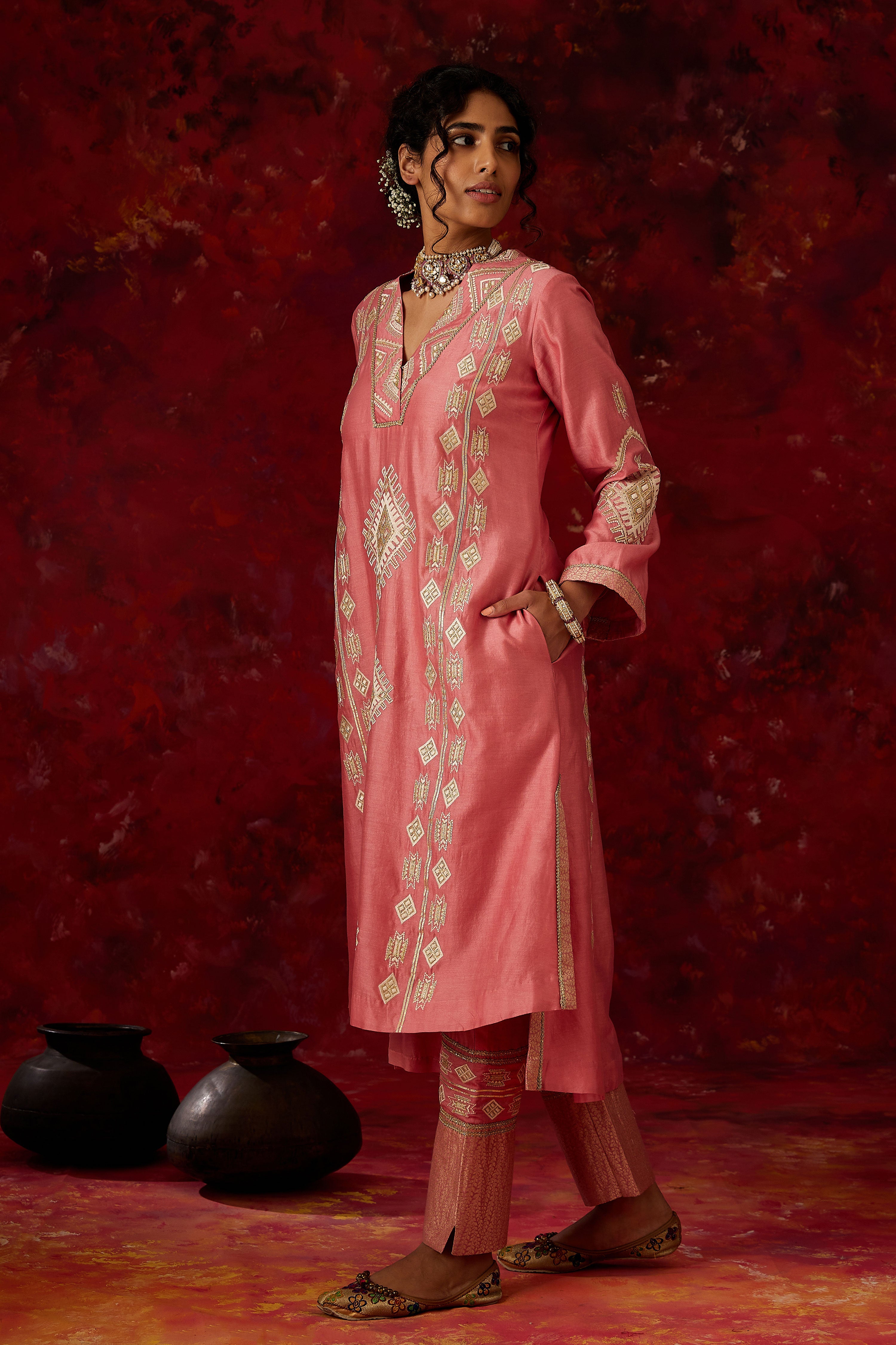 Ainaa A-Line Kurta With Pants
