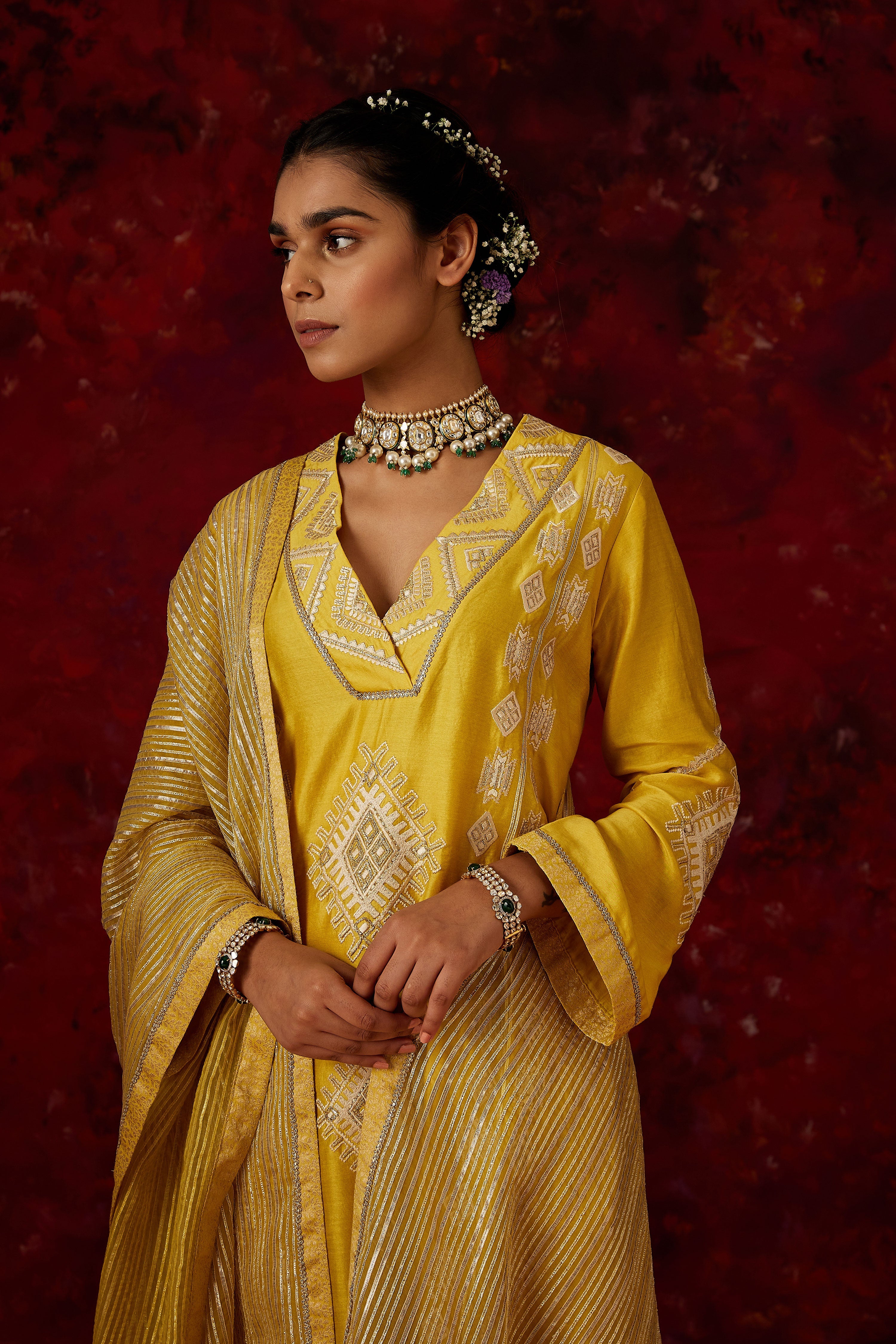 Ainaa A-Line Kurta With Pants