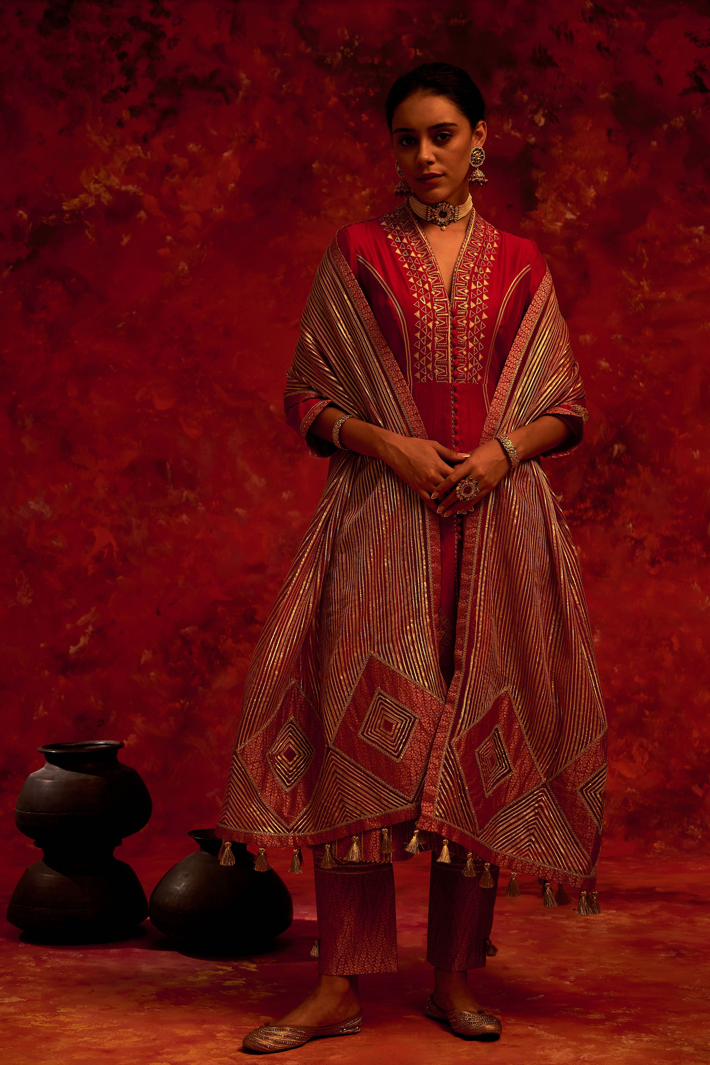 Ainaa Yoke Cut Kurta With Pants