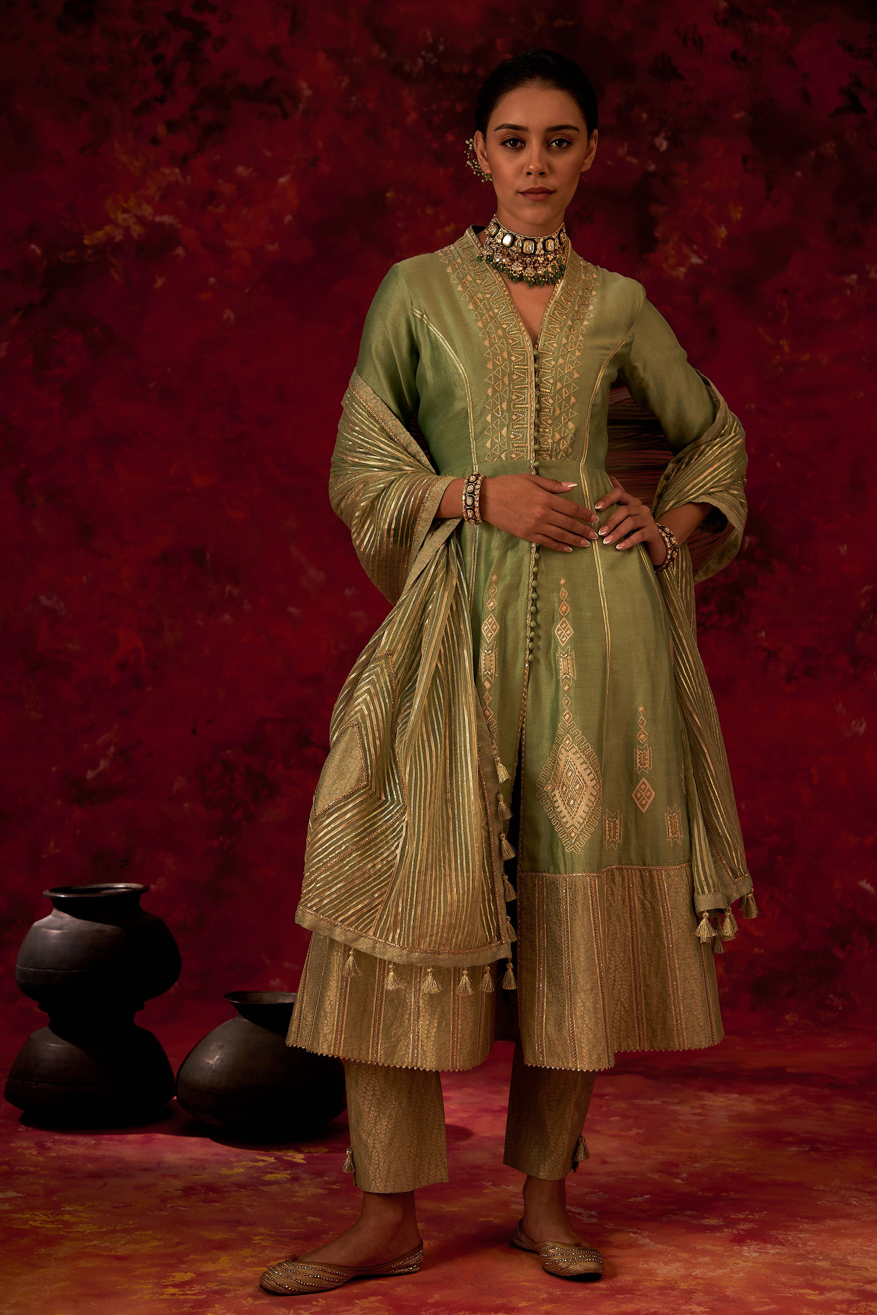 Ainaa Yoke Cut Kurta With Pants