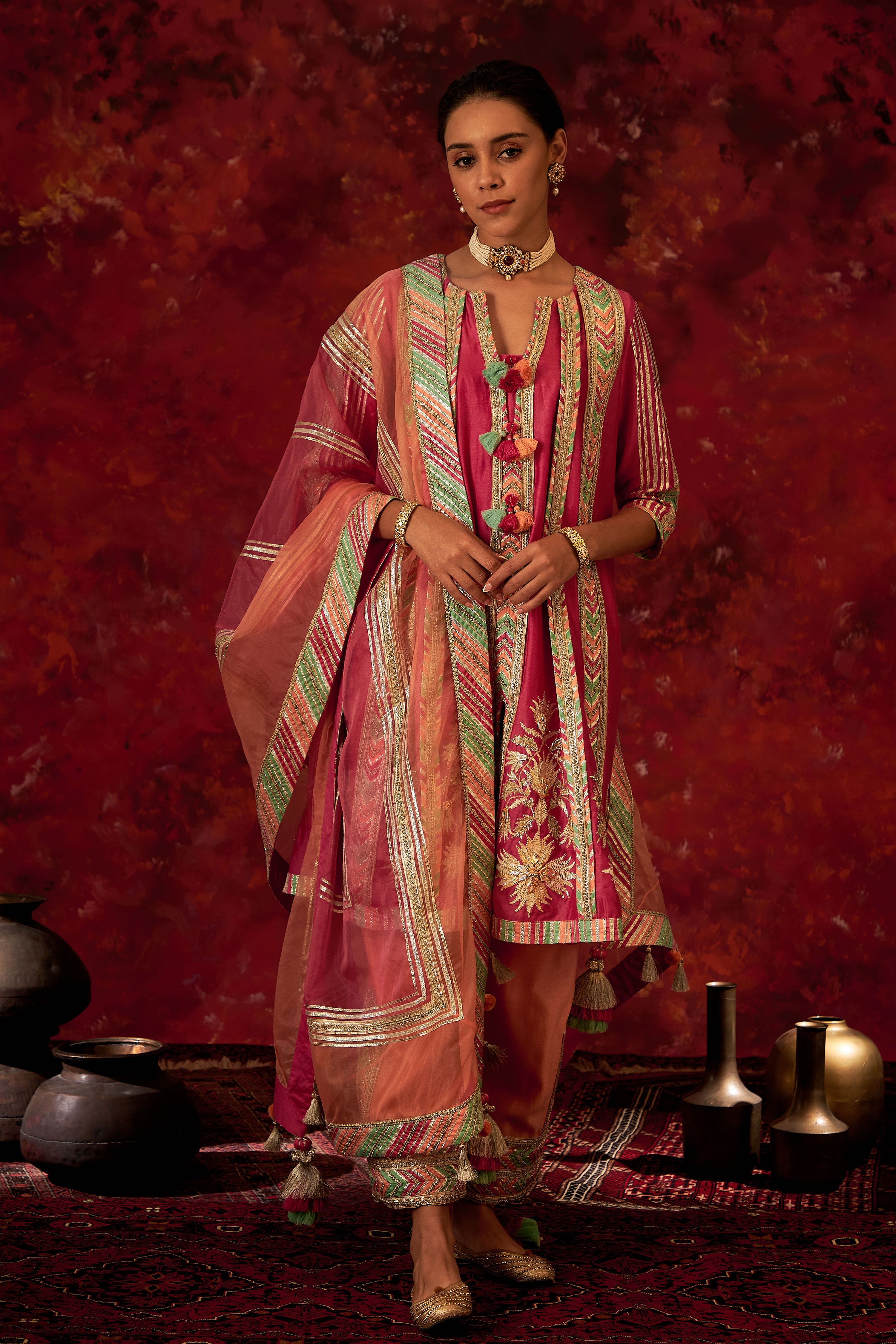 Sitara A-Line Kurta With Pants