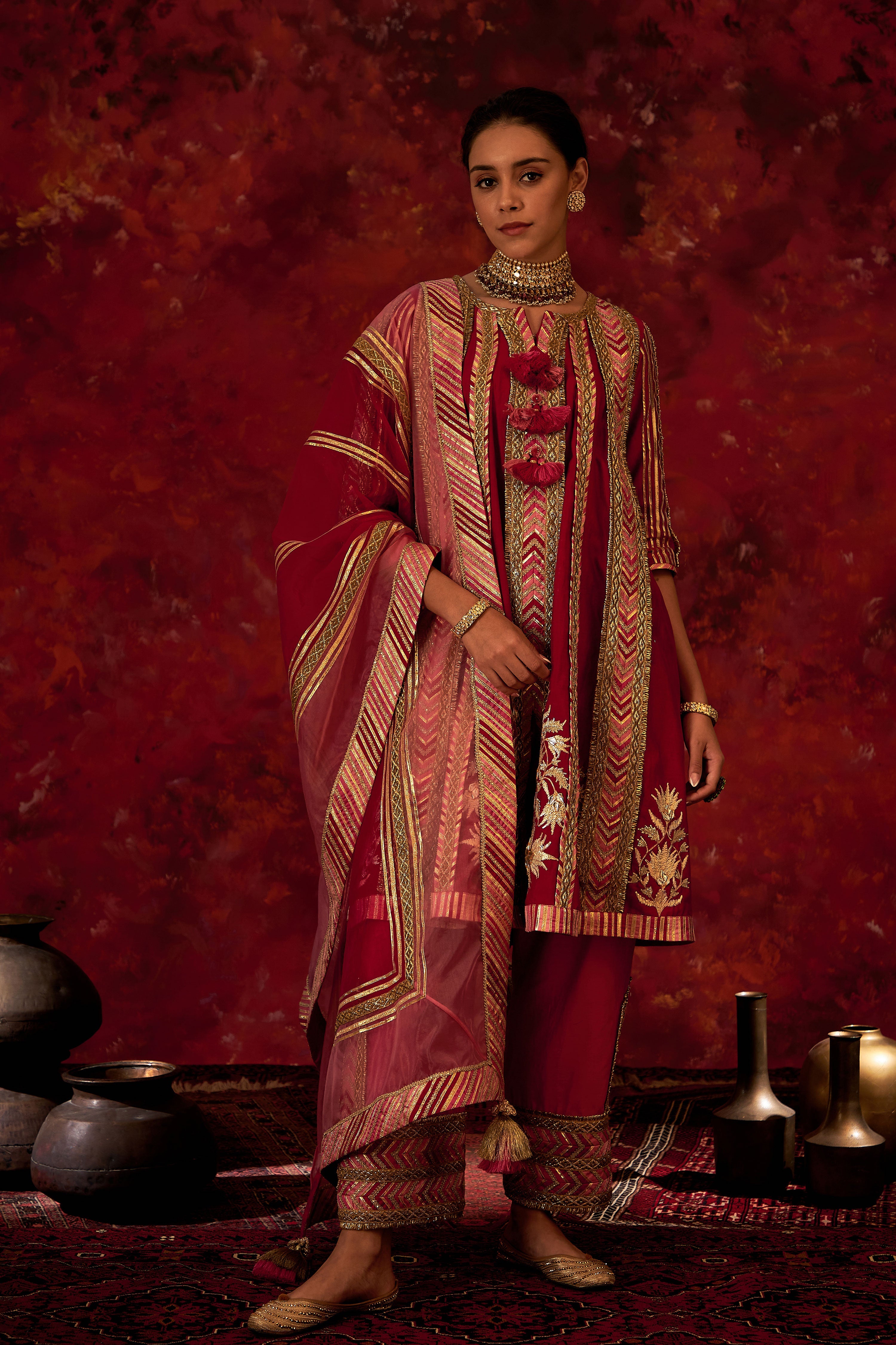 Sitara A-Line Kurta With Pants